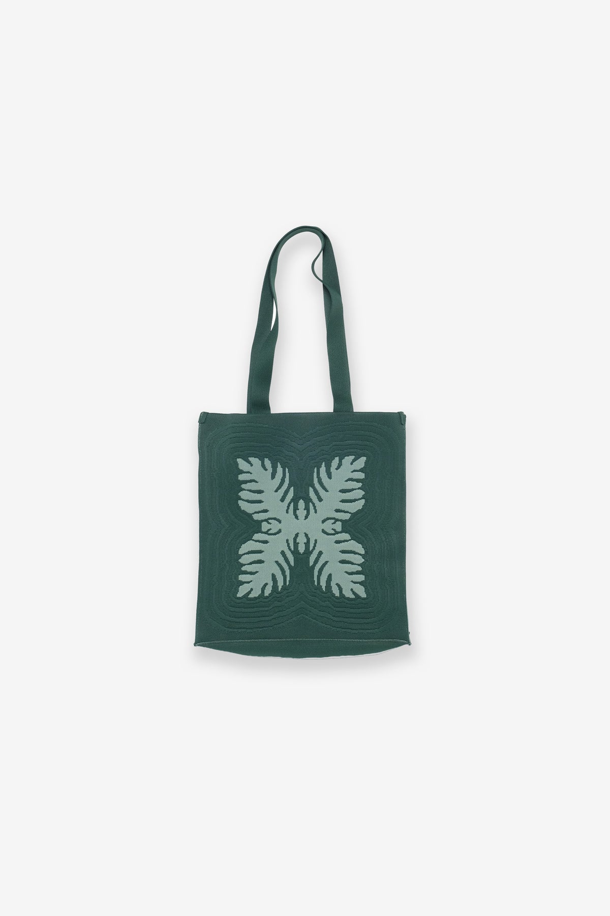 Jacquard Knit Market Bag - Lauaʻe - Green