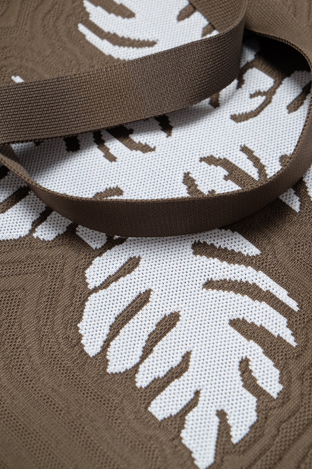 Jacquard Knit Market Bag - Lauaʻe - Brown