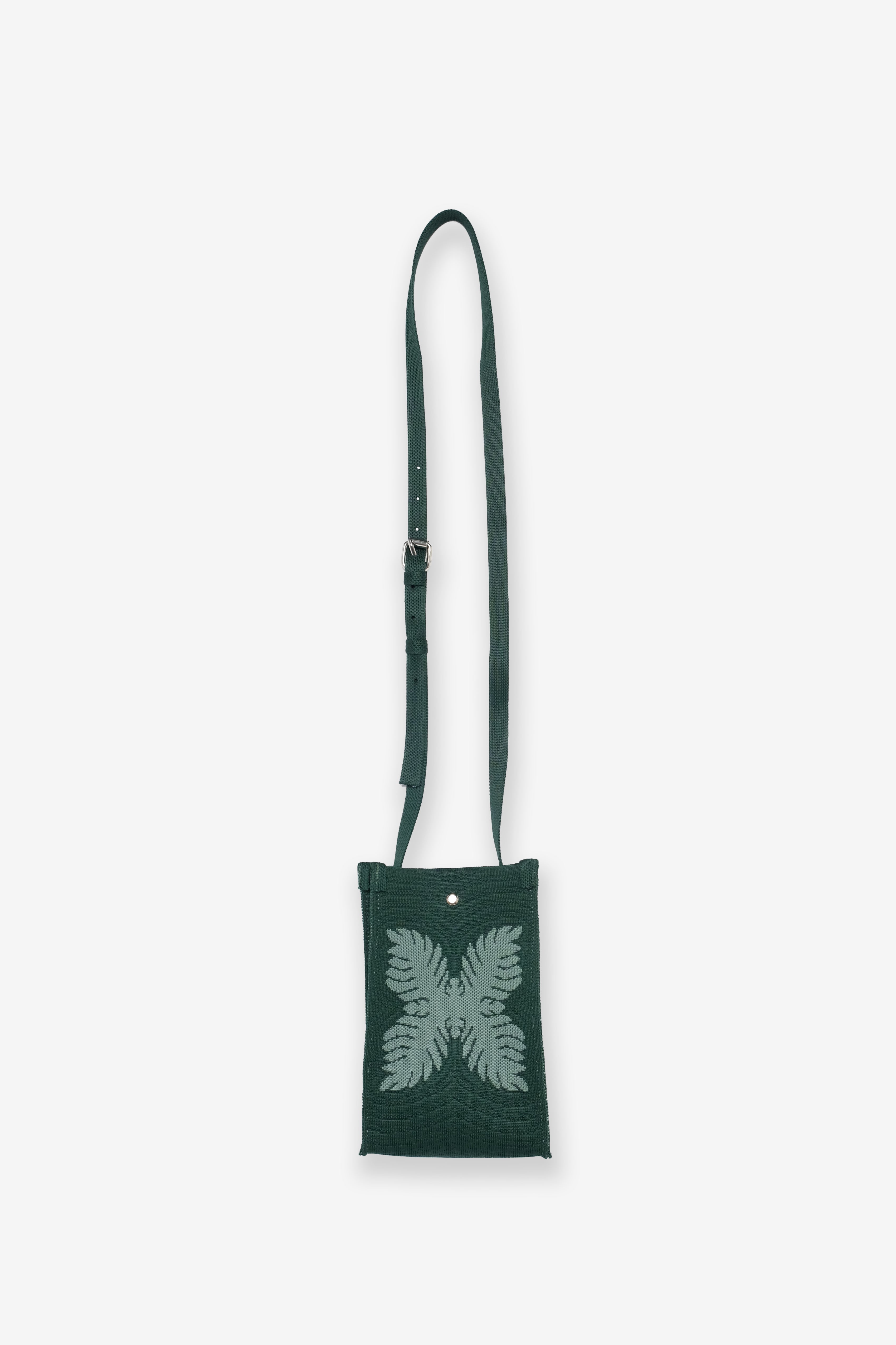 Jacquard Mini Market Bag - Laua'e - Green