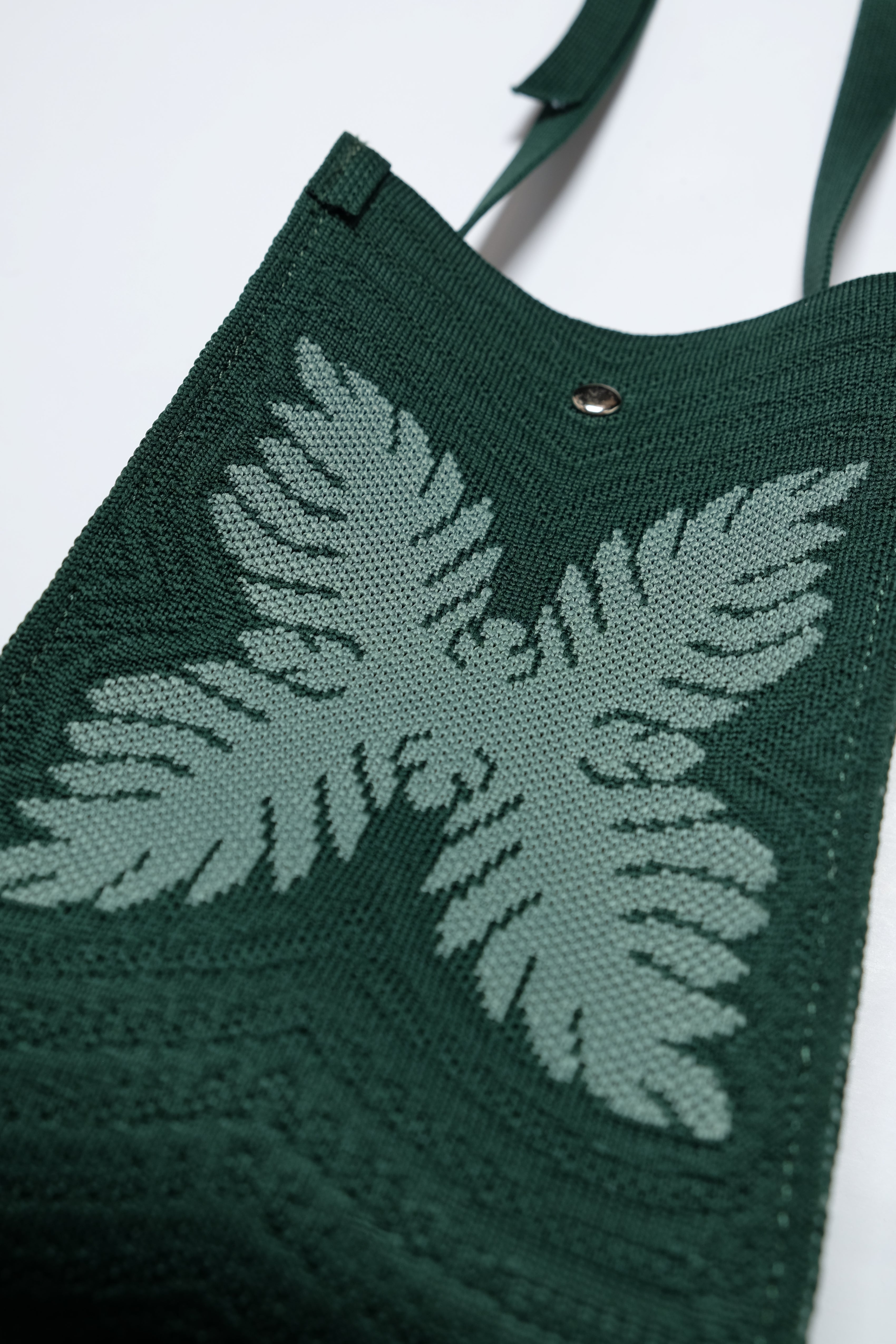 Jacquard Mini Market Bag - Laua'e - Green