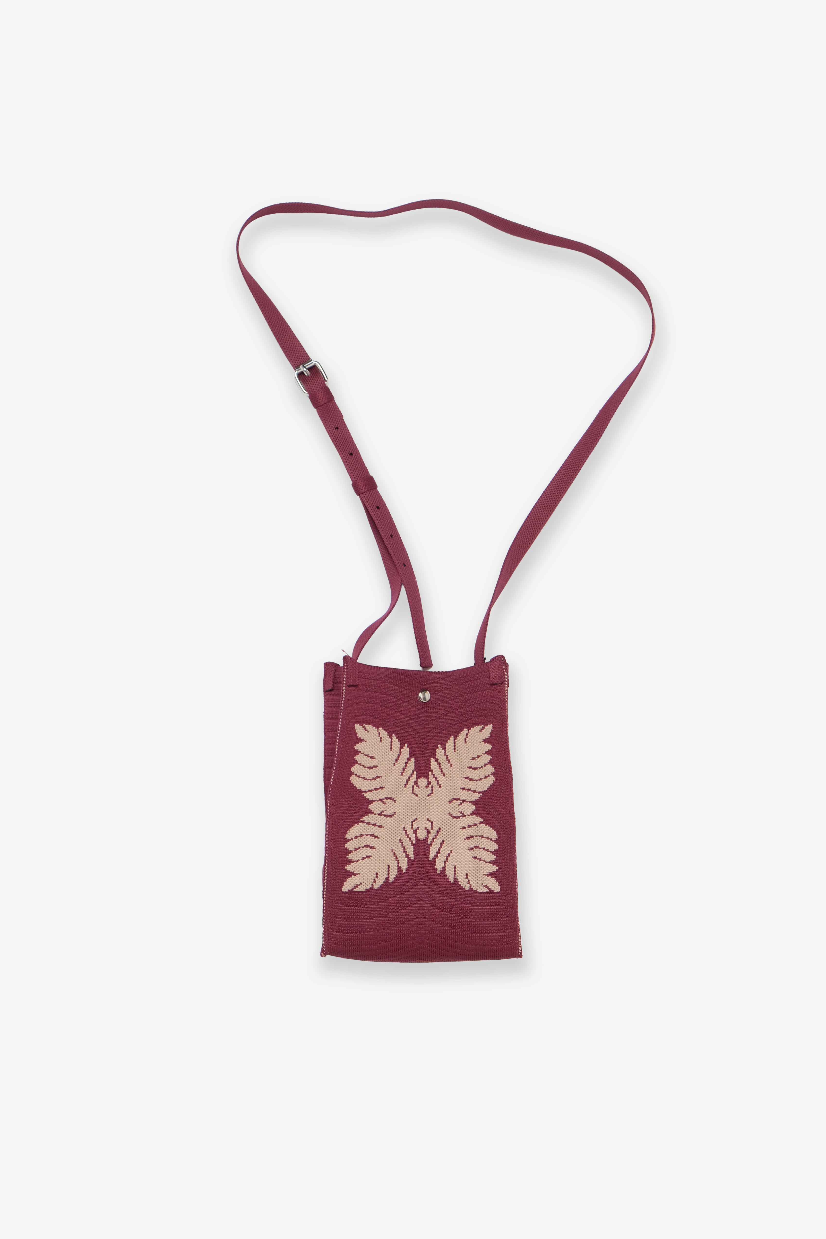Jacquard Mini Market Bag - Laua'e - Plum