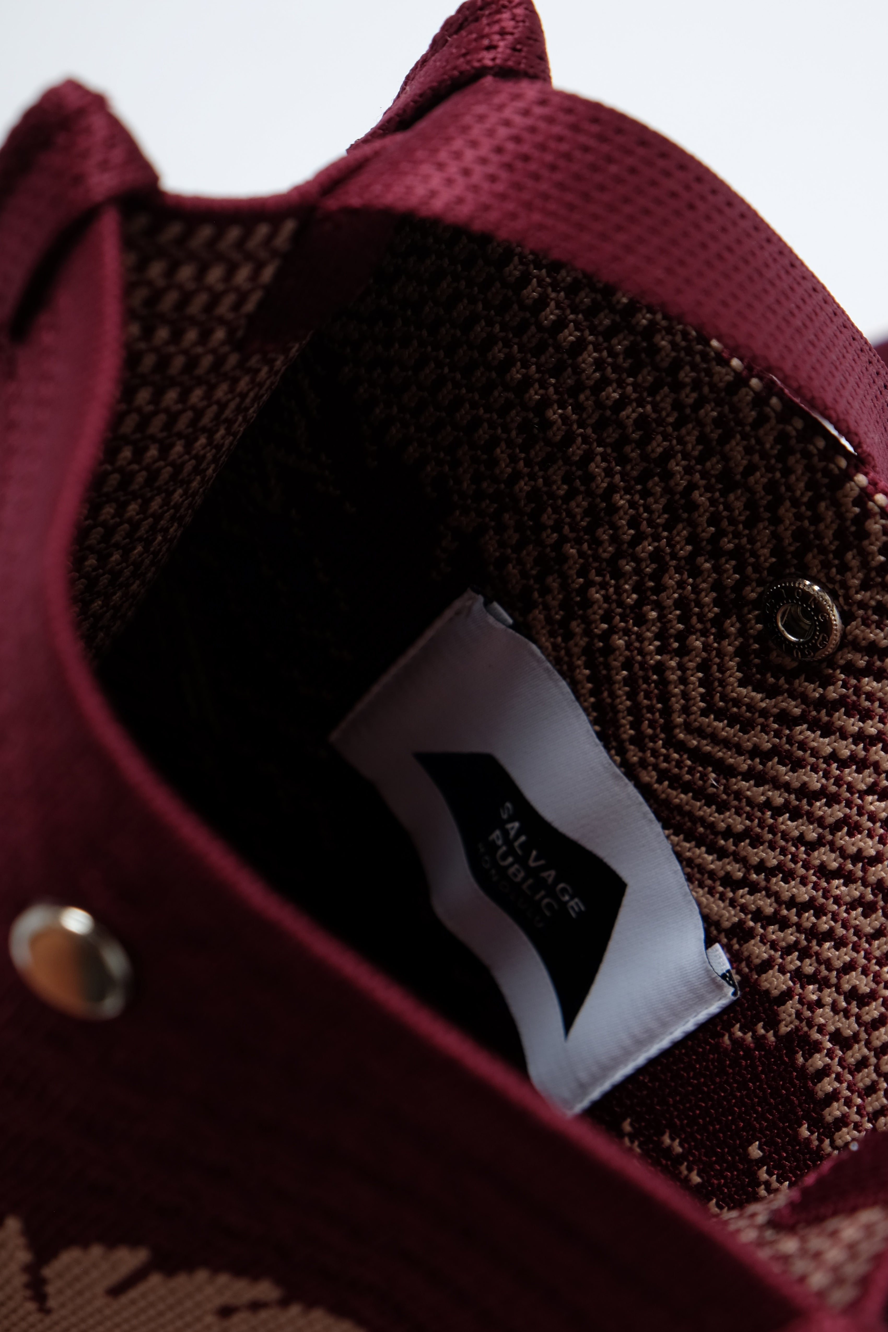 Jacquard Mini Market Bag - Laua'e - Plum