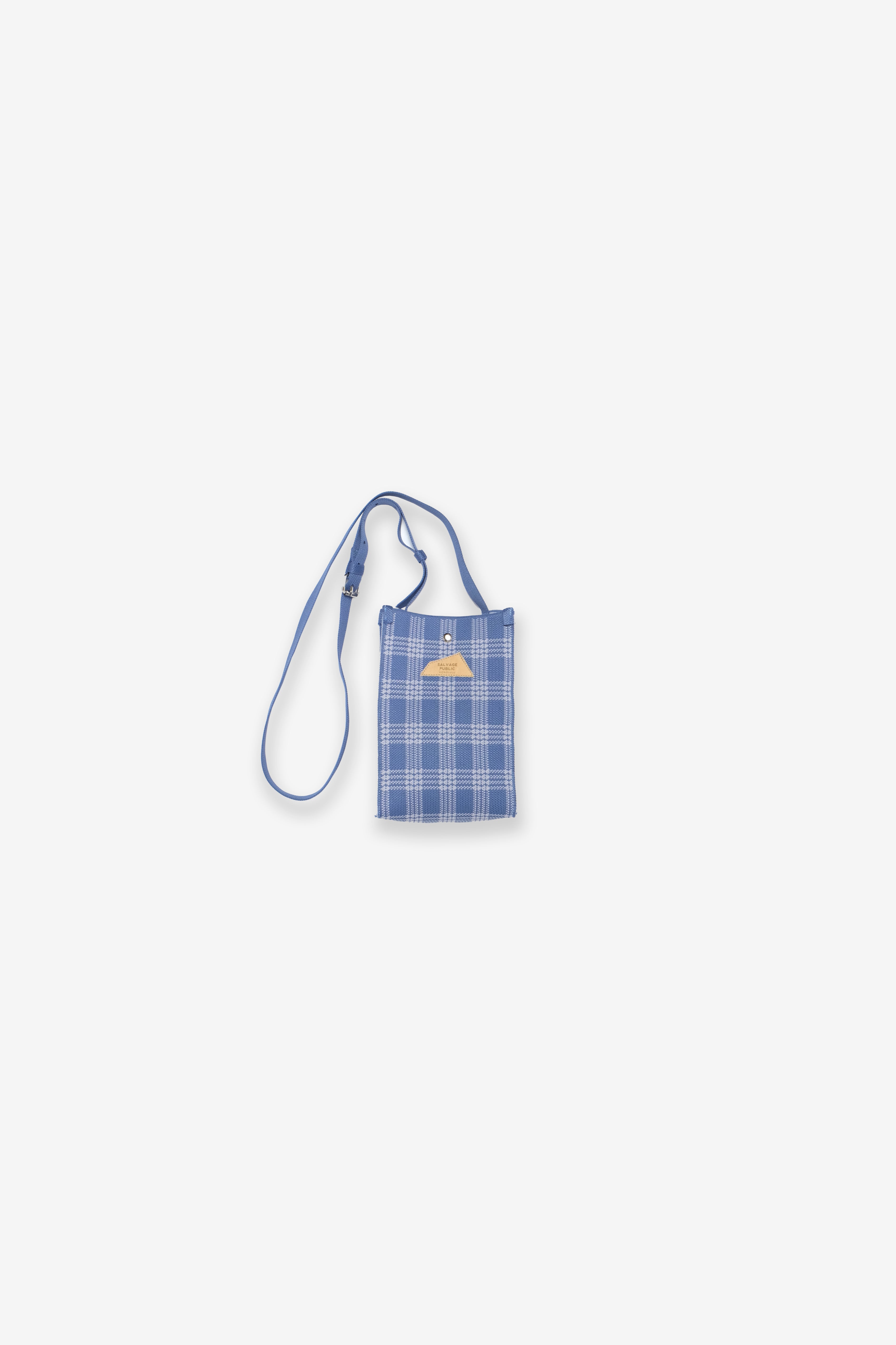 Jacquard Mini Market Bag - Palaka - Denim Blue