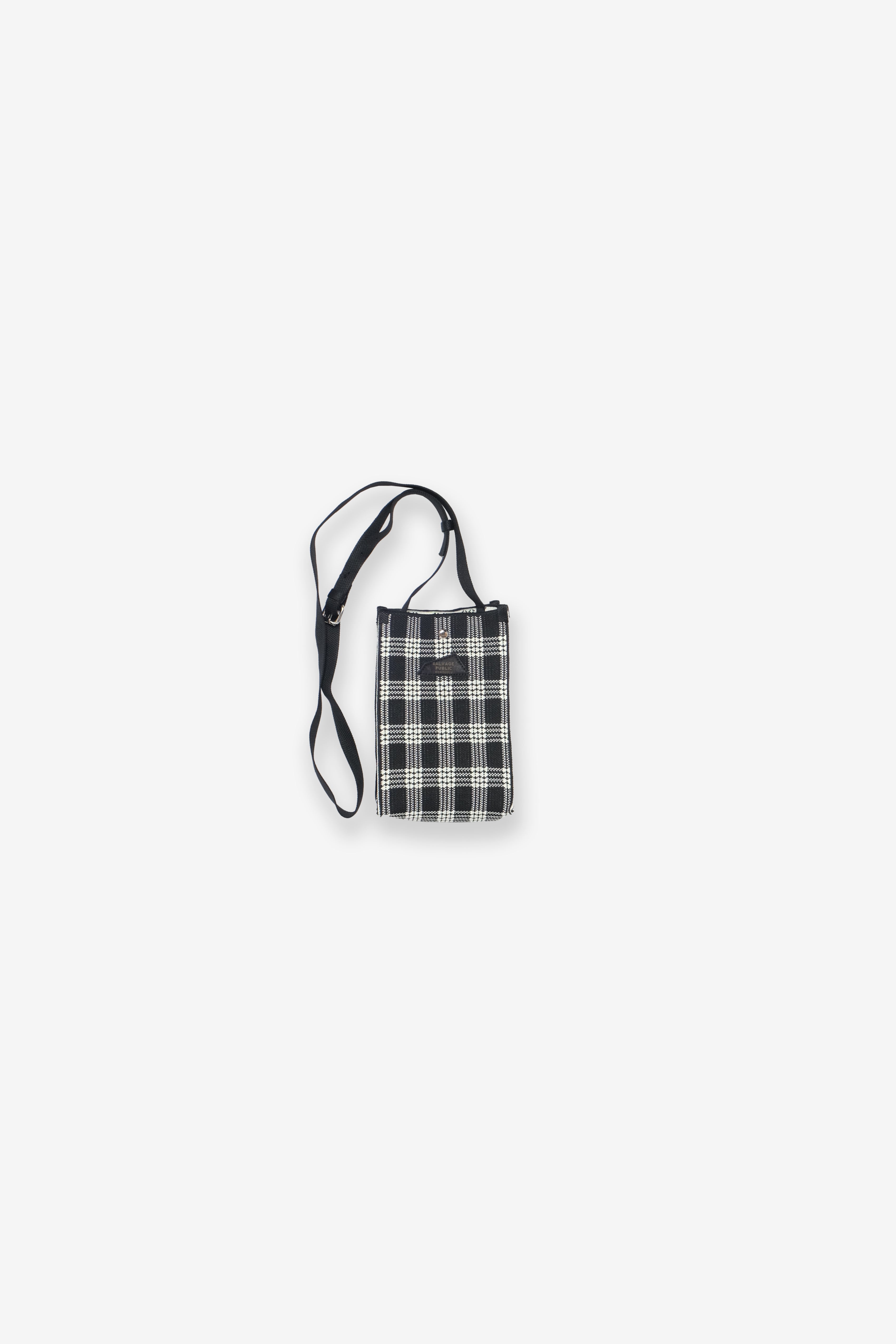 Jacquard Mini Market Bag - Palaka - Black