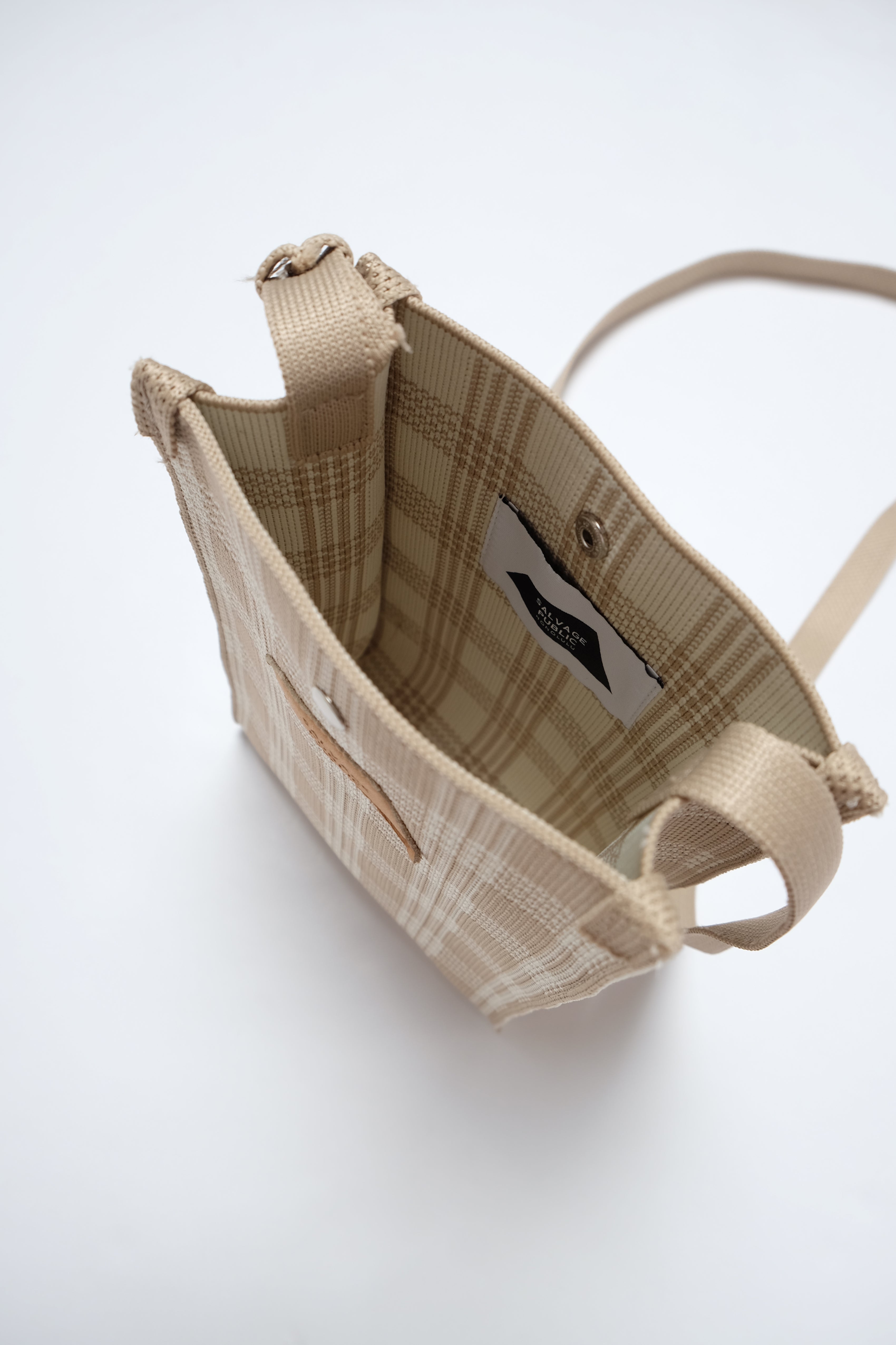 Jacquard Mini Market Bag - Palaka - Tan