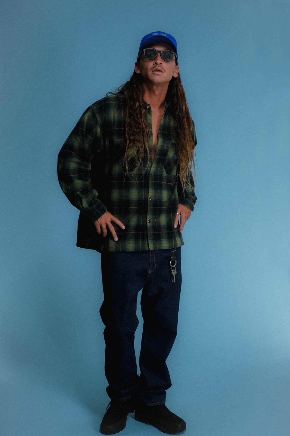 Waikiki Workwear Flannel - Navy/Teal
