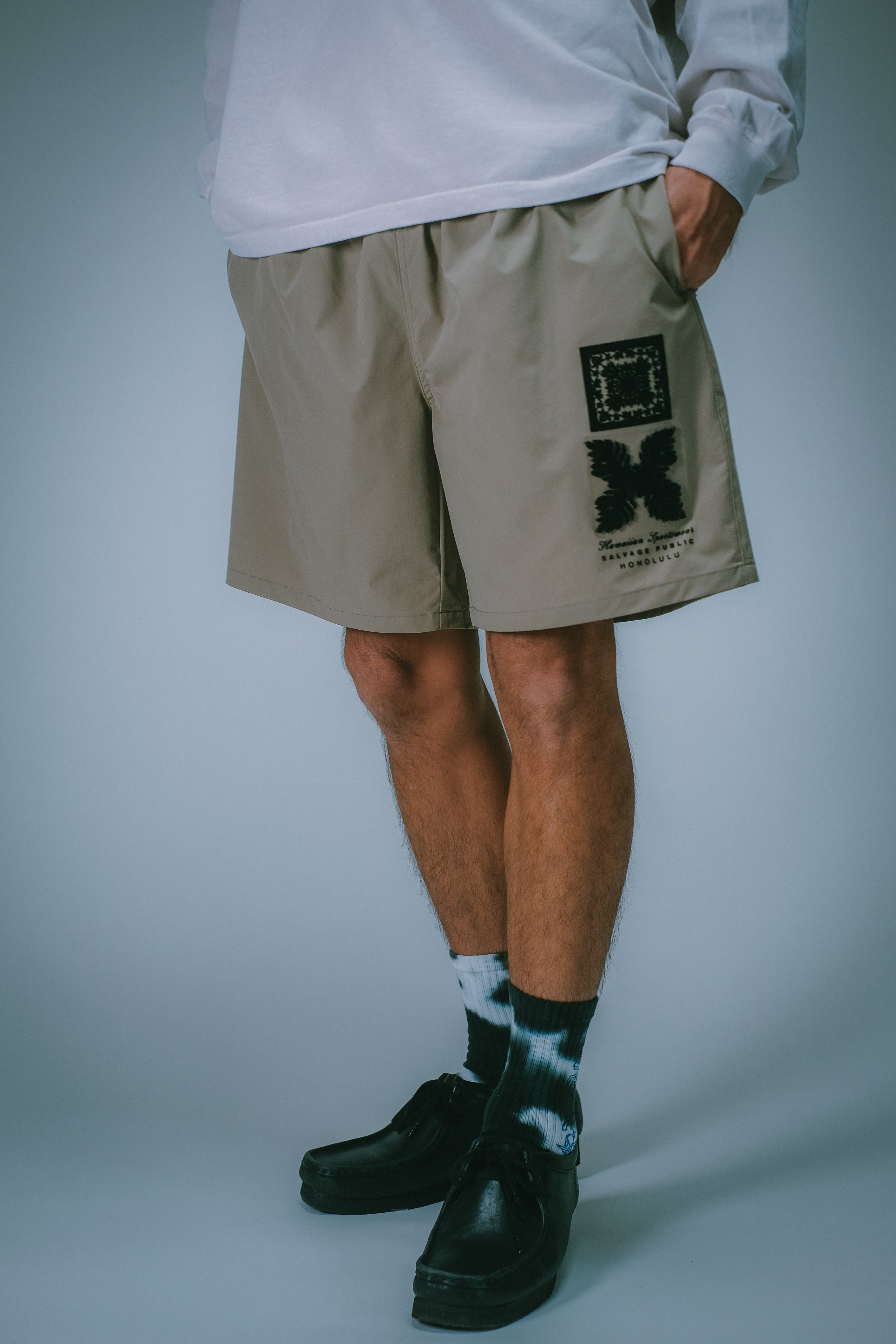 Shorts - Lanakila Athletic - Double Quilt - Greige