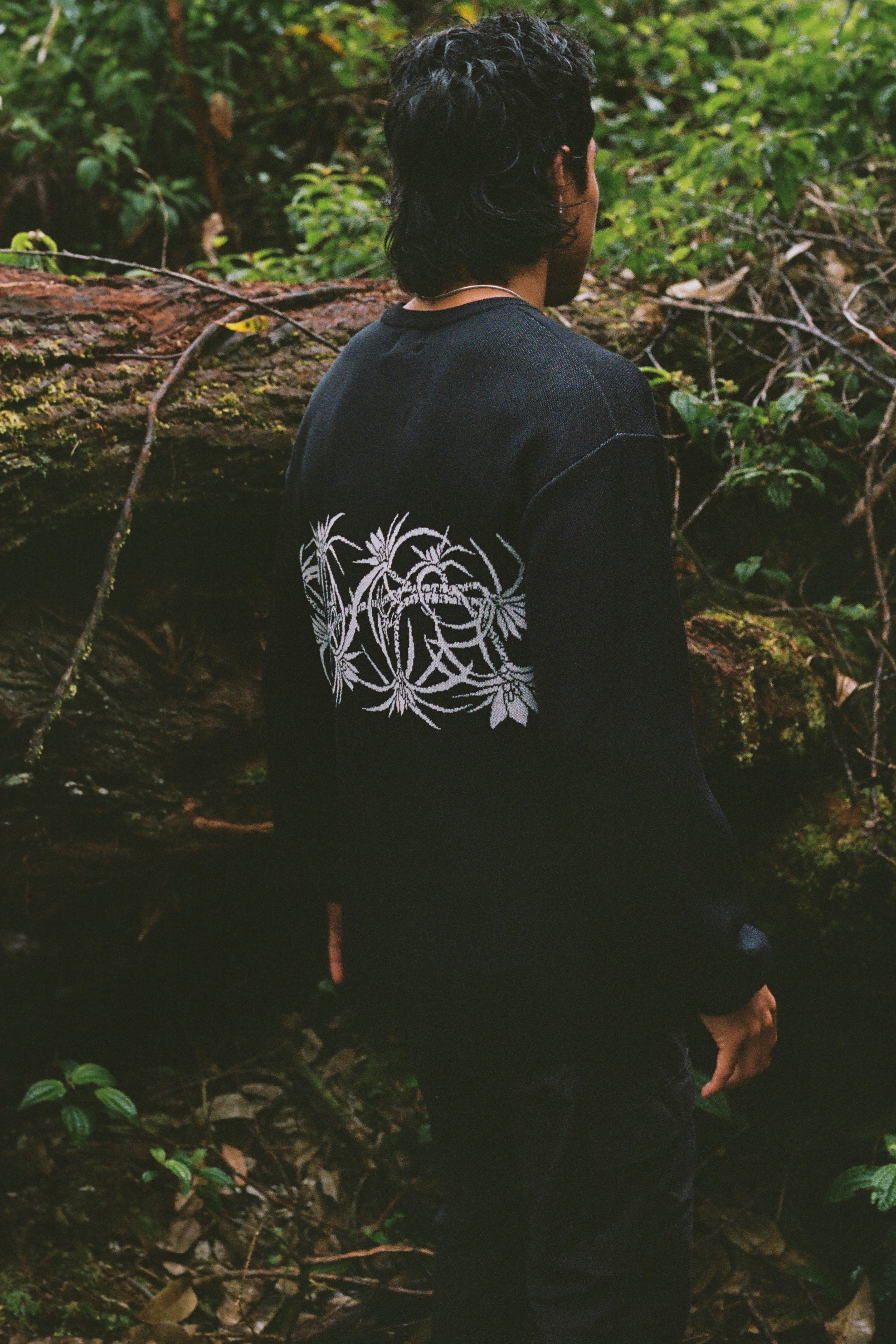 Salvage Public x Sig Zane - Jacquard Crewneck - Black
