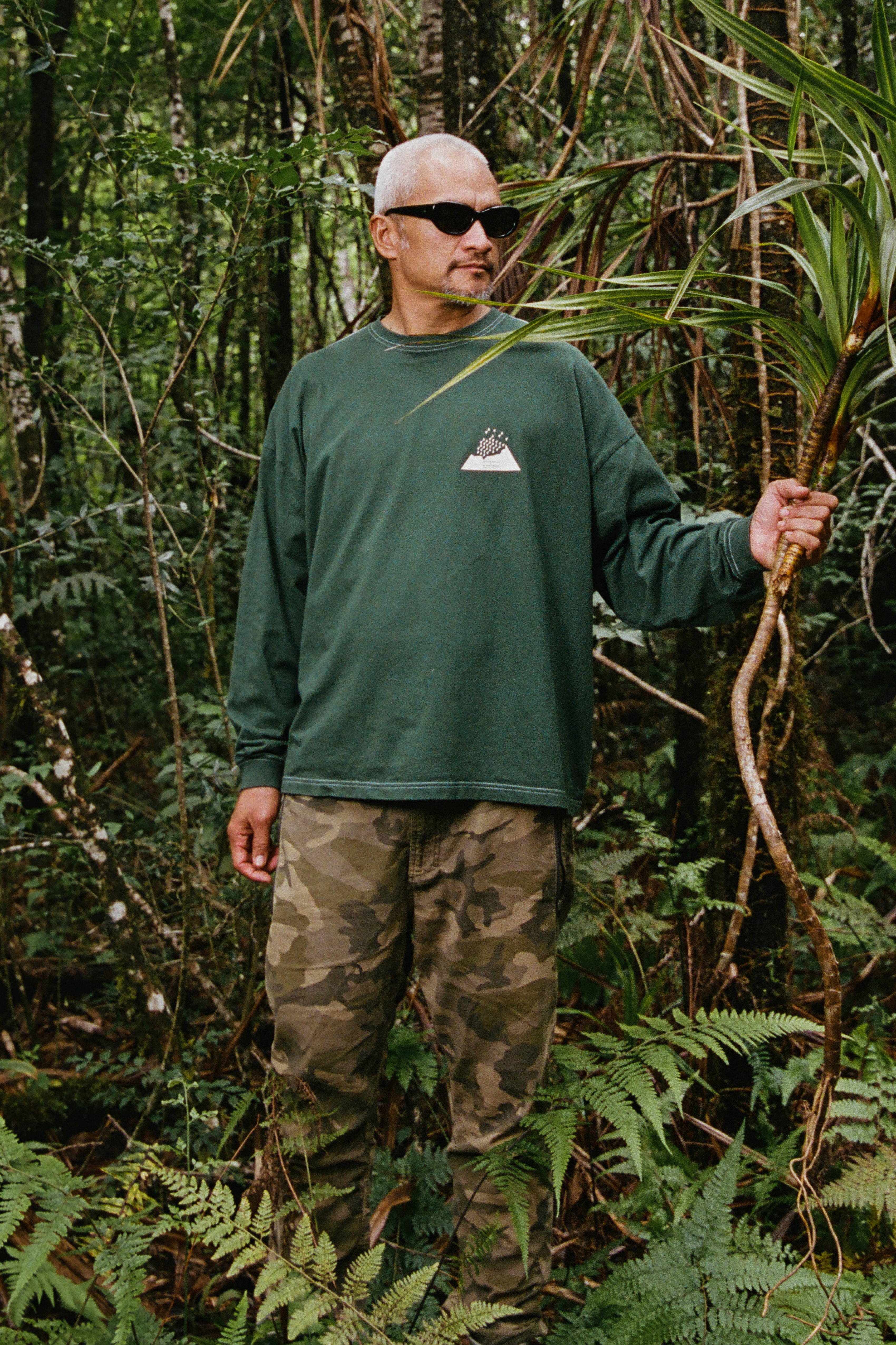Salvage Public x Sig Zane - Longsleeve T-Shirt - Forest Green