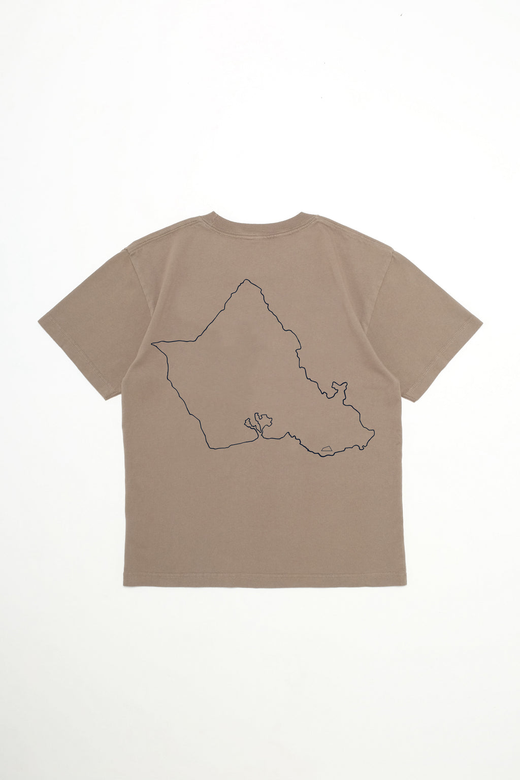 T-Shirt - O'ahu Outline - Greige