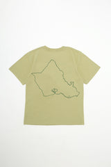 T-Shirt - O'ahu Outline - Sage