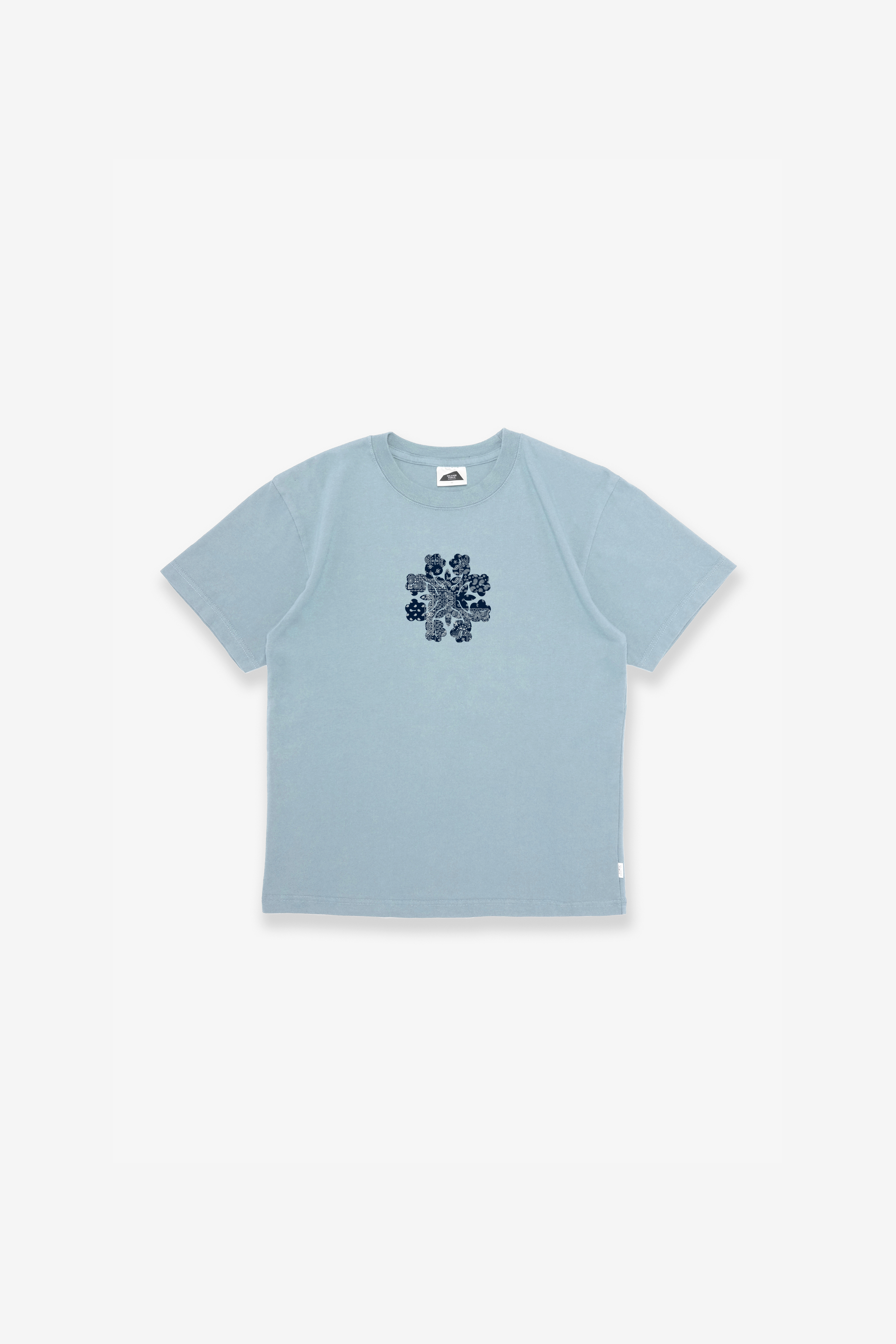 T-Shirt - Hibiscus Paisley - Ocean Blue
