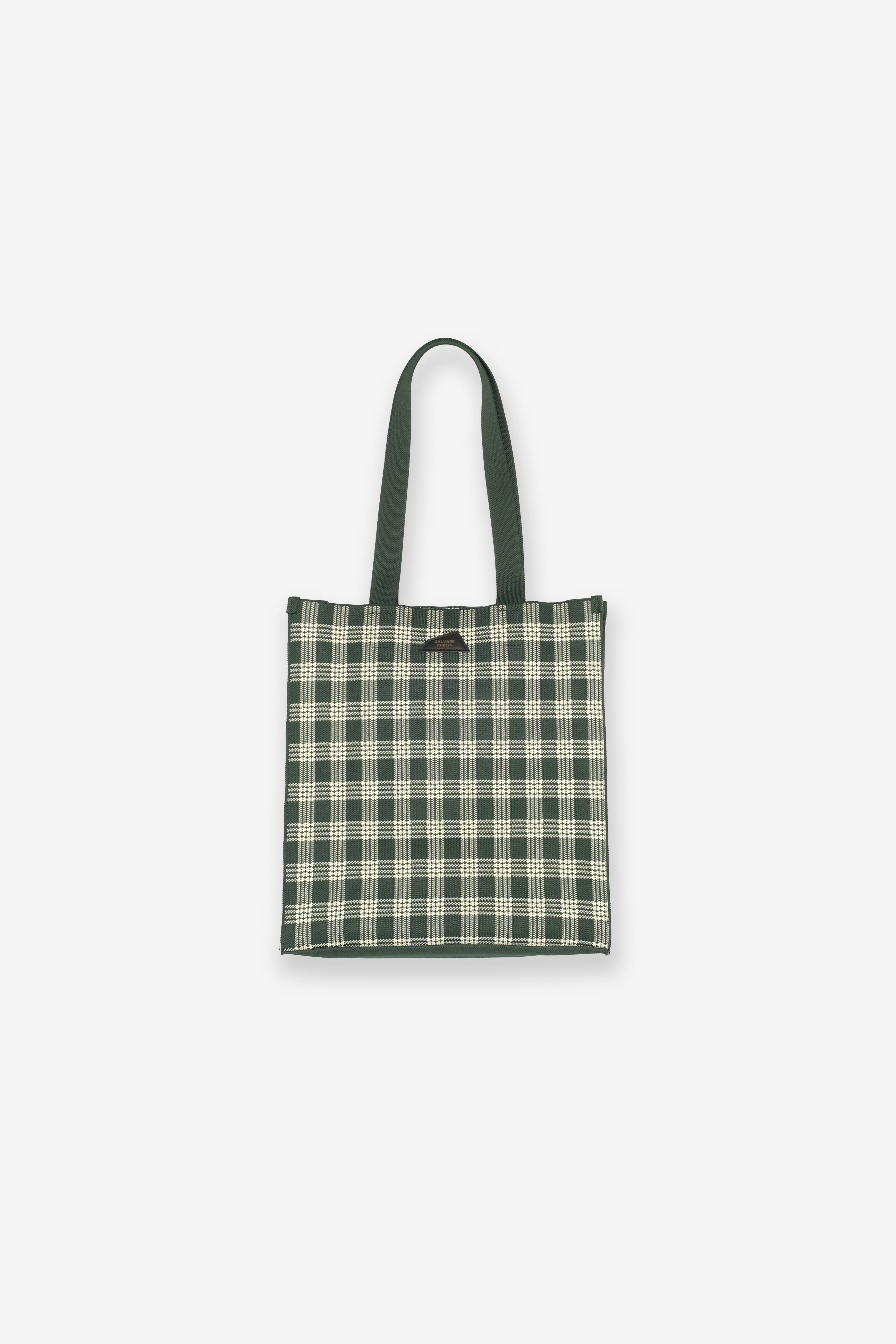 Jacquard Knit Market Bag - Palaka - Forest Green