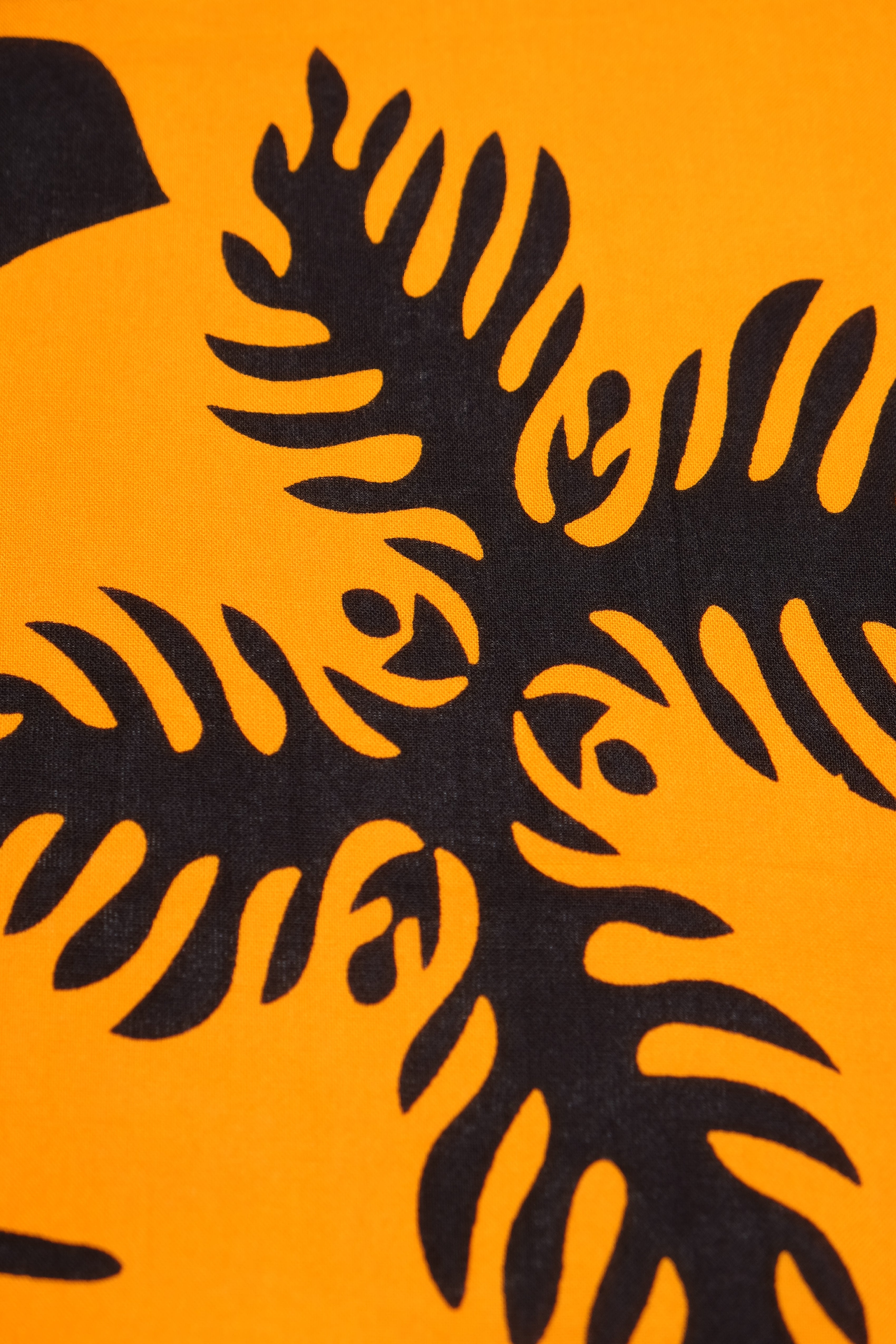 Pareo - Lauaʻe Border - Black