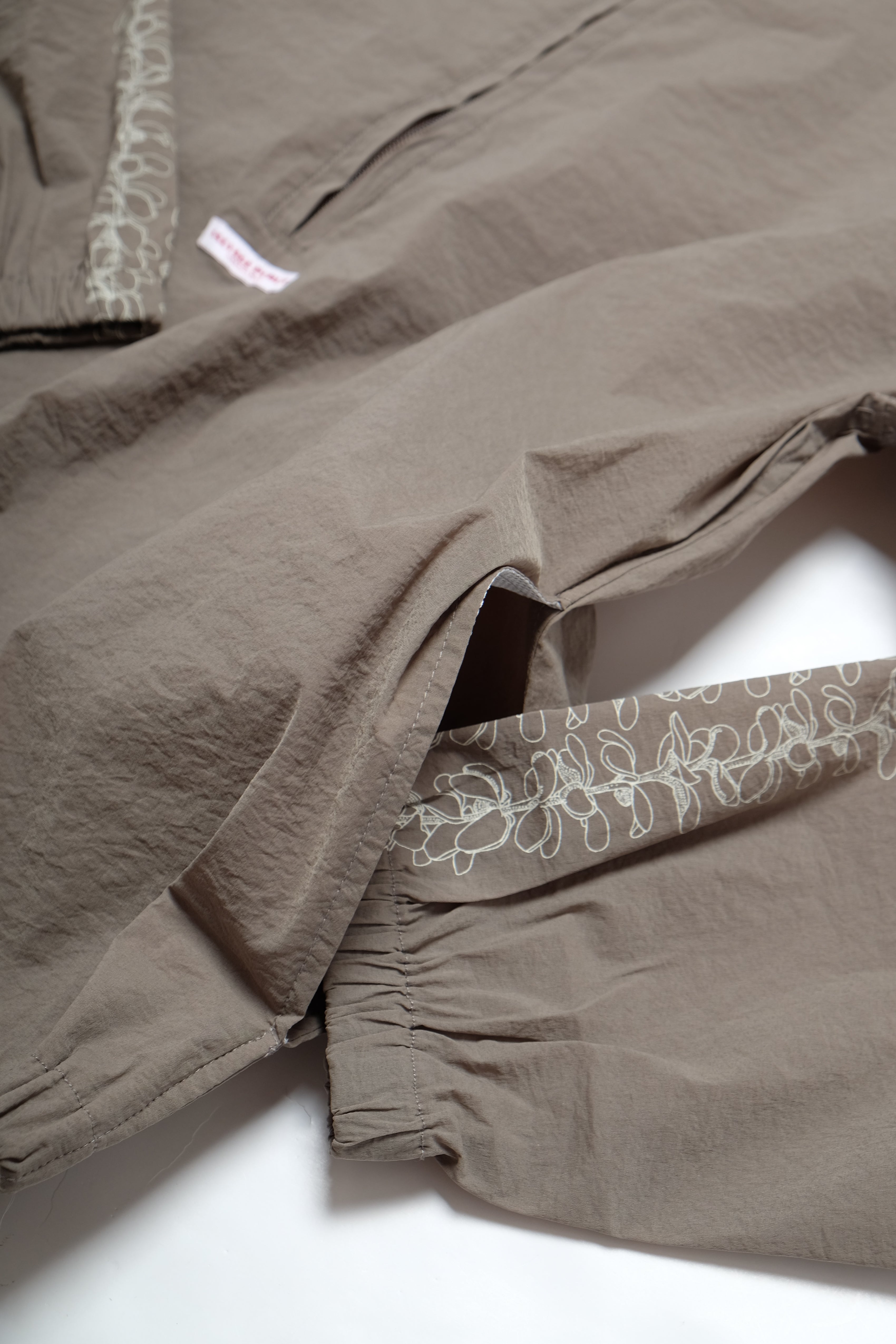 Pepa Nylon Half Zip Shirt - Greige