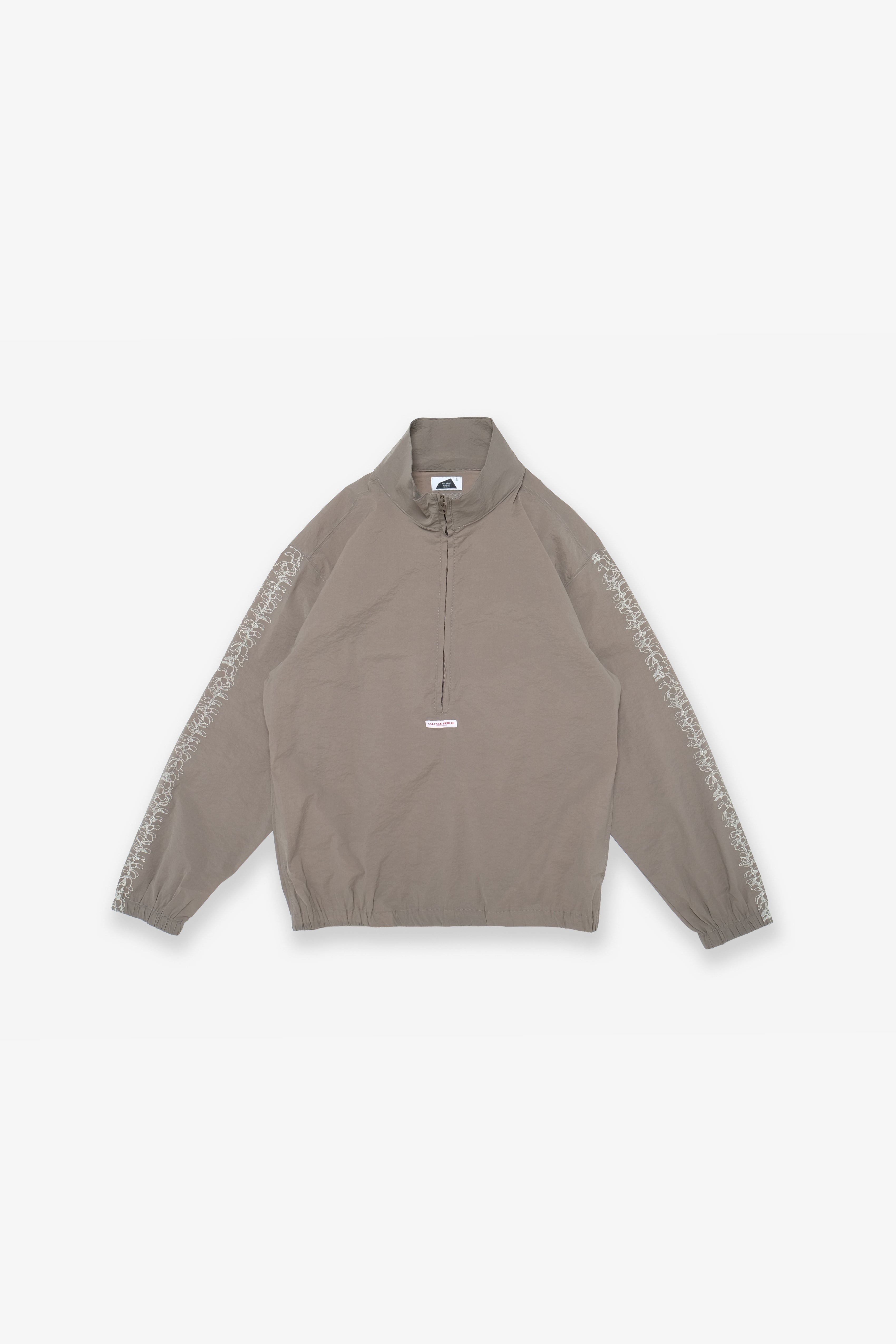 Pepa Nylon Half Zip Shirt - Greige