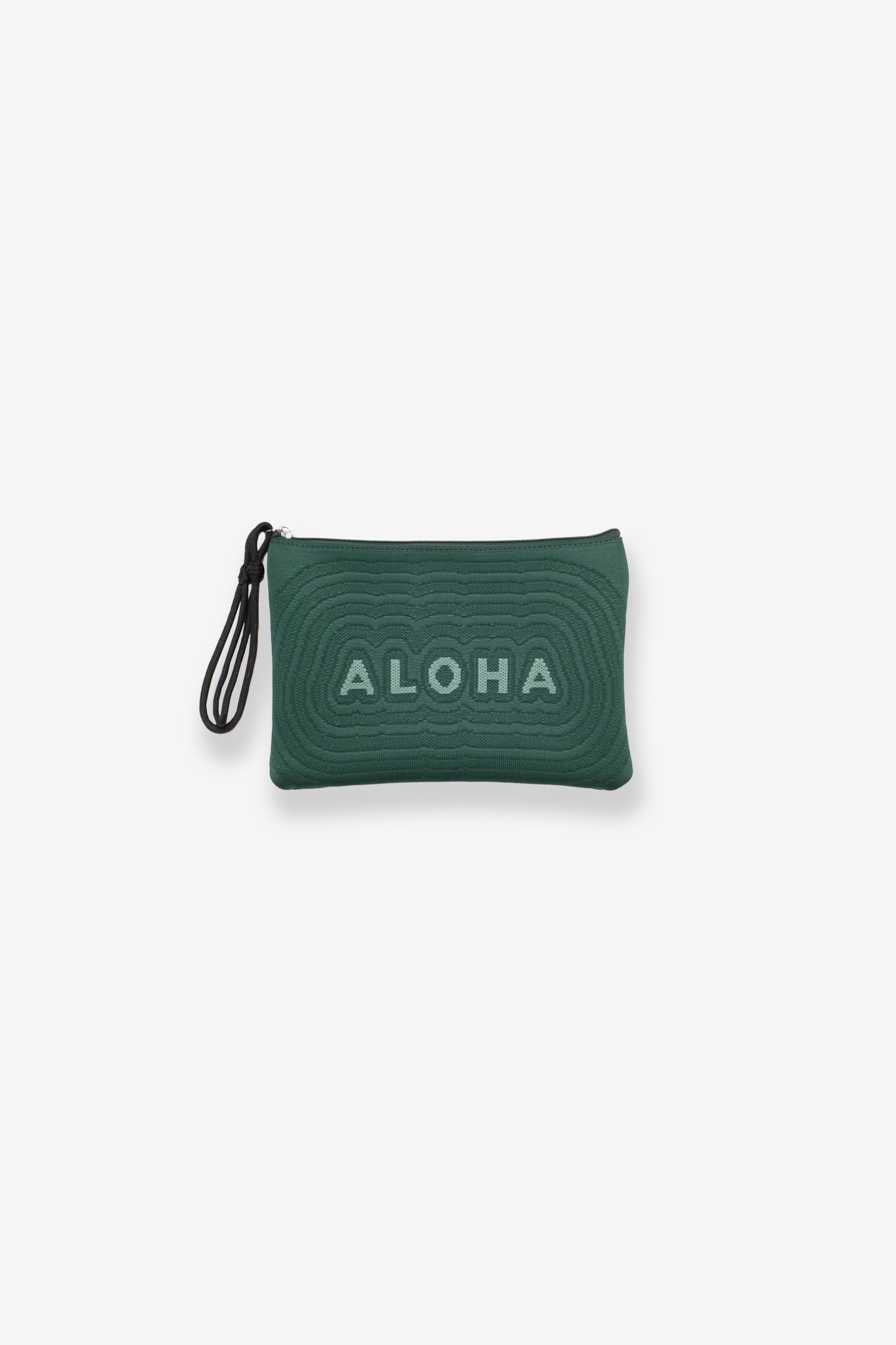 Jacquard Pouch - Aloha - Green