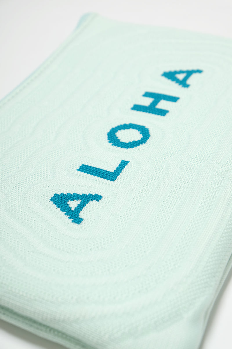 Jacquard Pouch - Aloha - Aqua