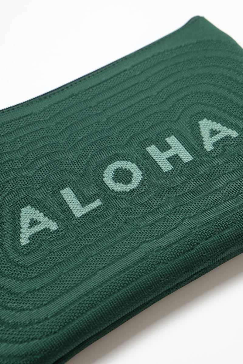 Jacquard Pouch - Aloha - Green