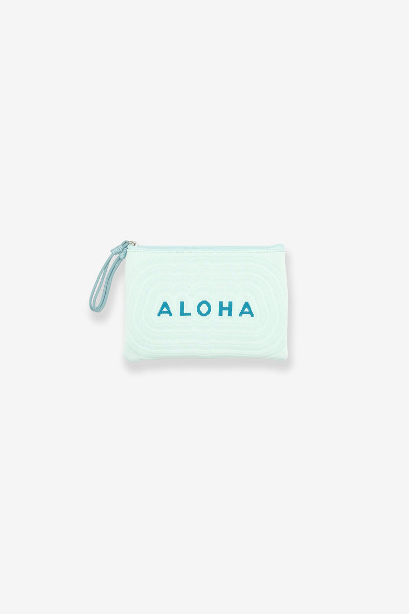 Jacquard Pouch - Aloha - Aqua