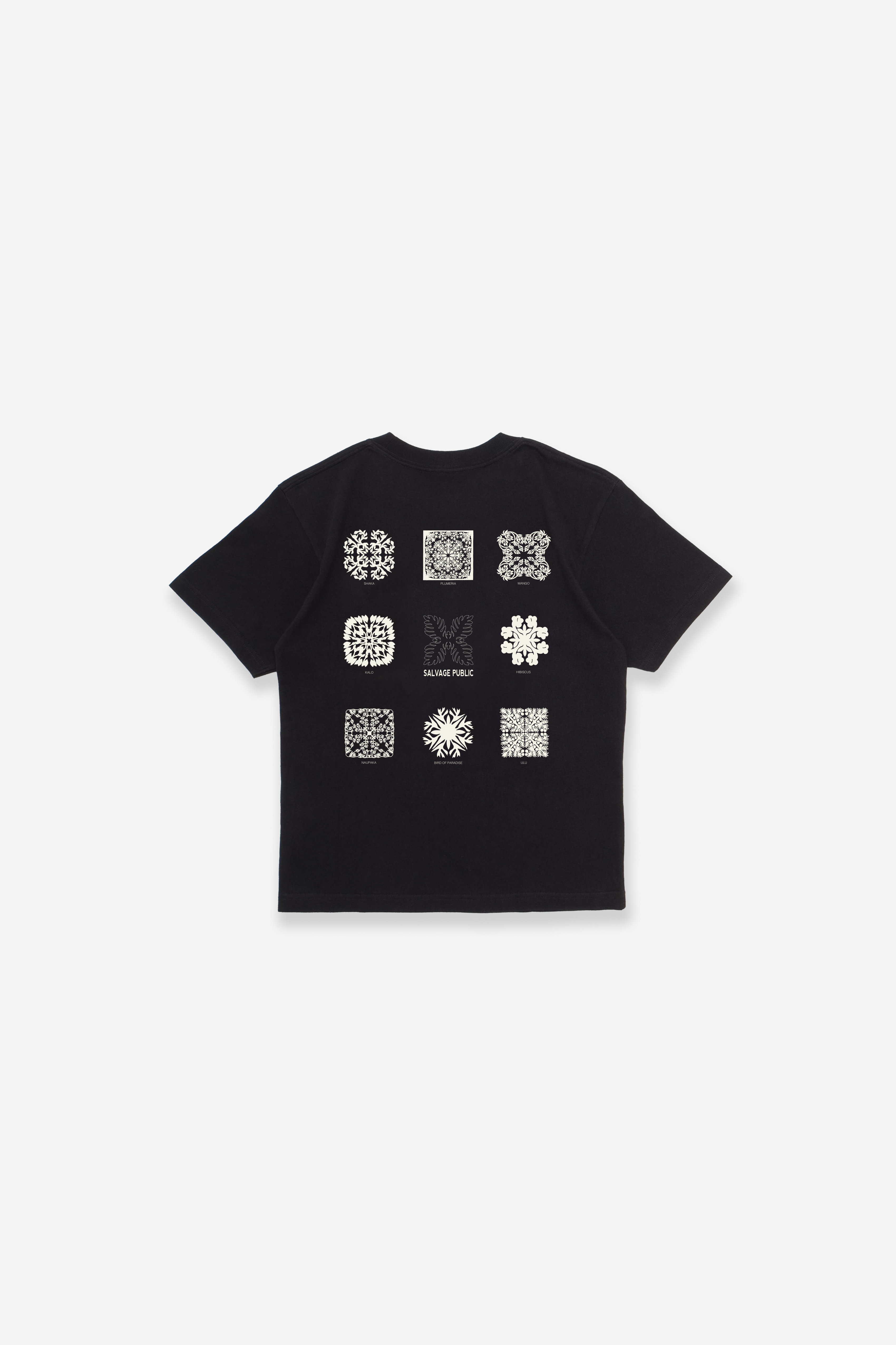 T-Shirt - Hawaiian Quilting - Black