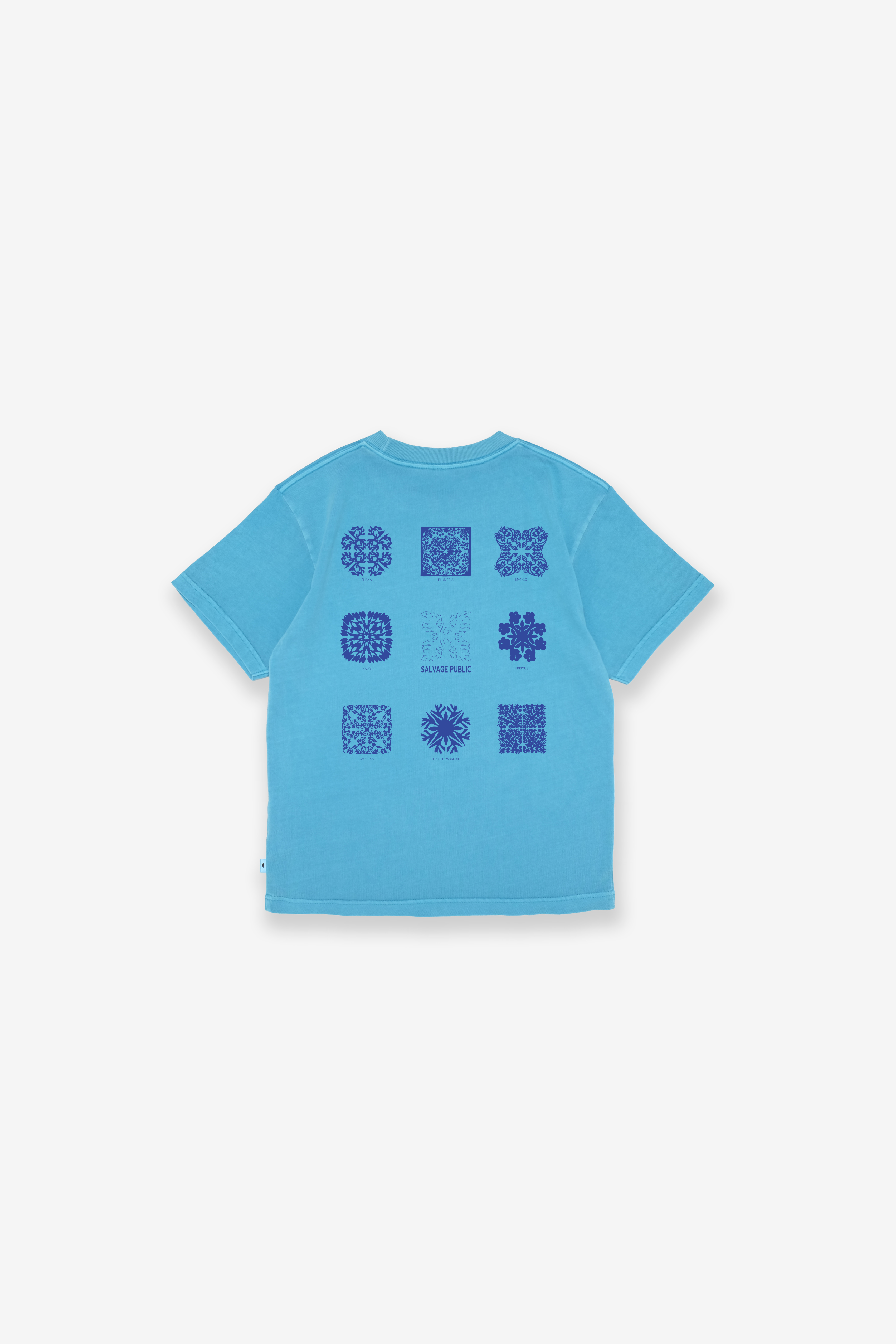 T-Shirt - Hawaiian Quilting - Maui Blue