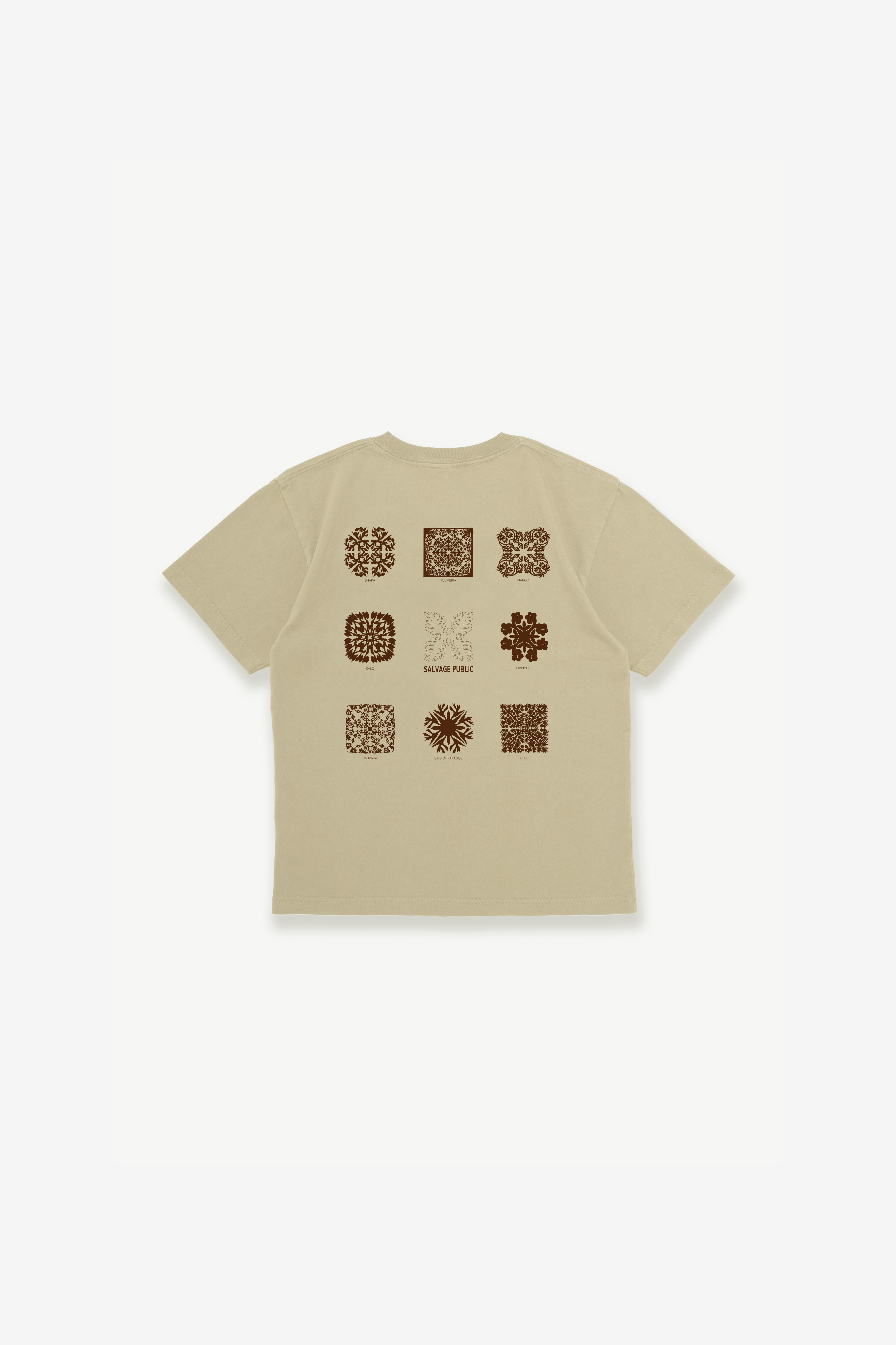 T-Shirt - Hawaiian Quilting - Tan