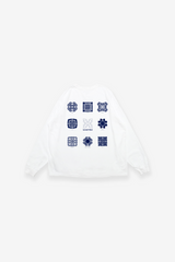 Longsleeve T-Shirt - Hawaiian Quilting - White