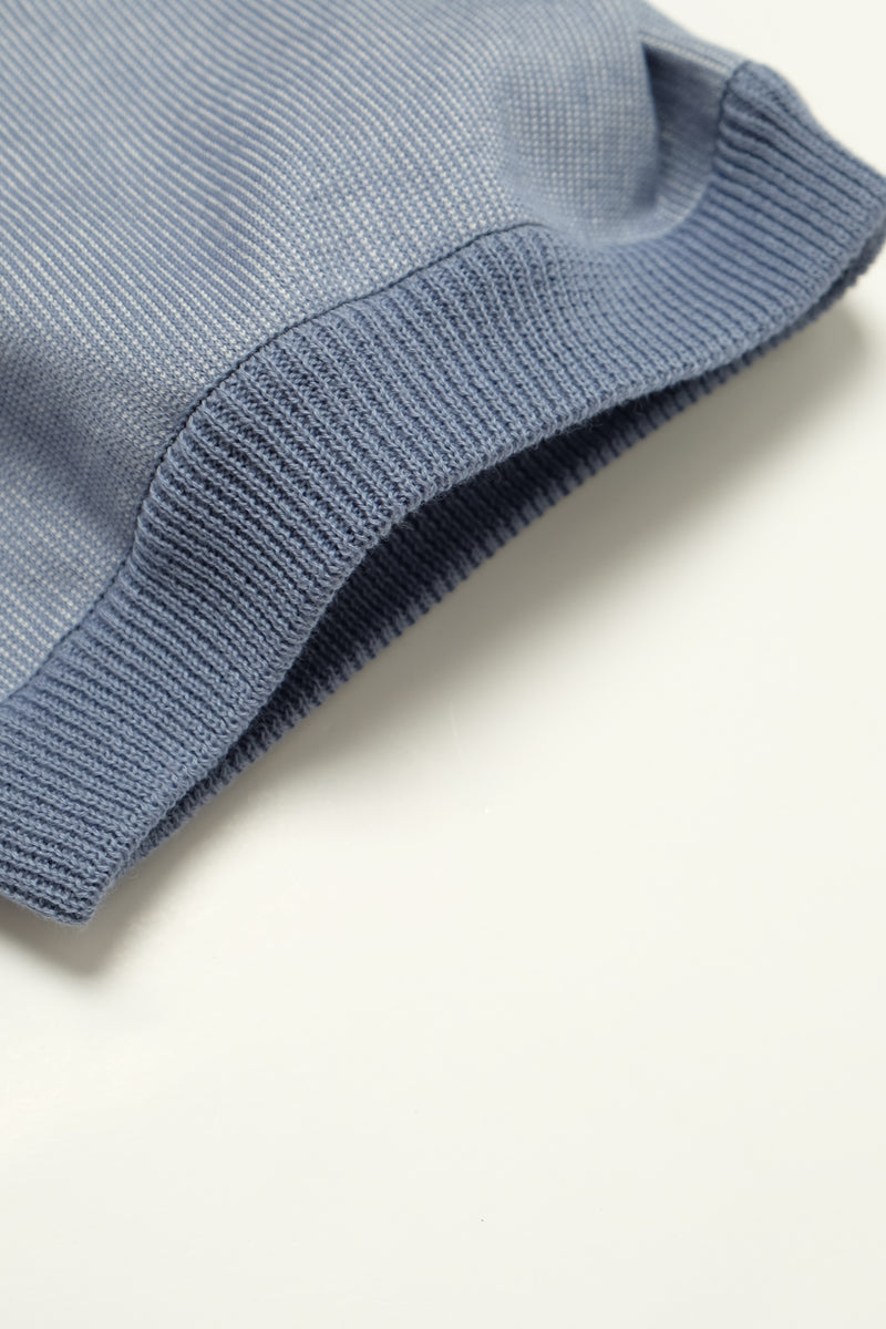 Knit Ringer Tee - Lauaʻe - Blue