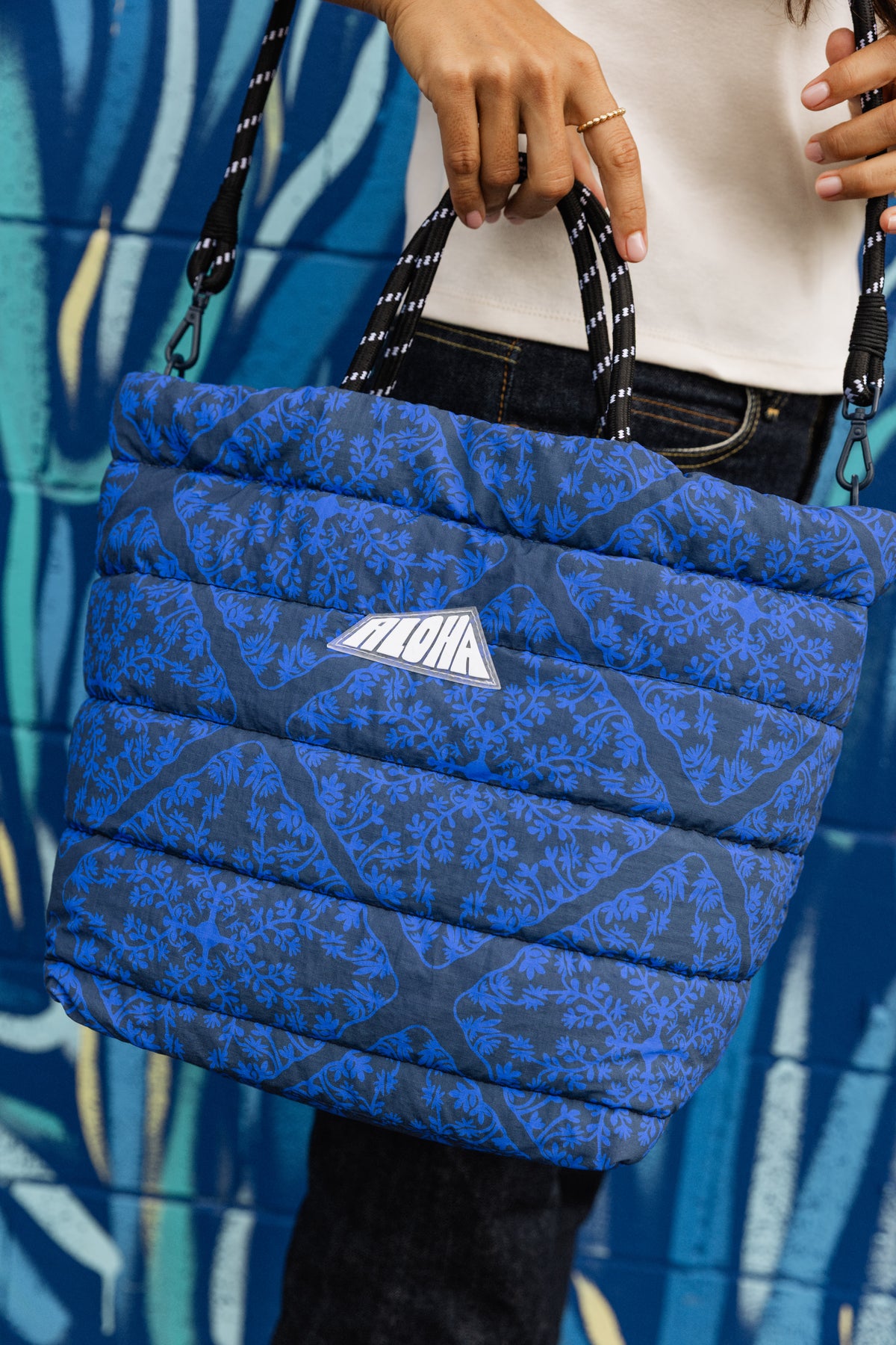 Salvage Public x Aloha Collection - Naupaka - Quilted Rope Tote
