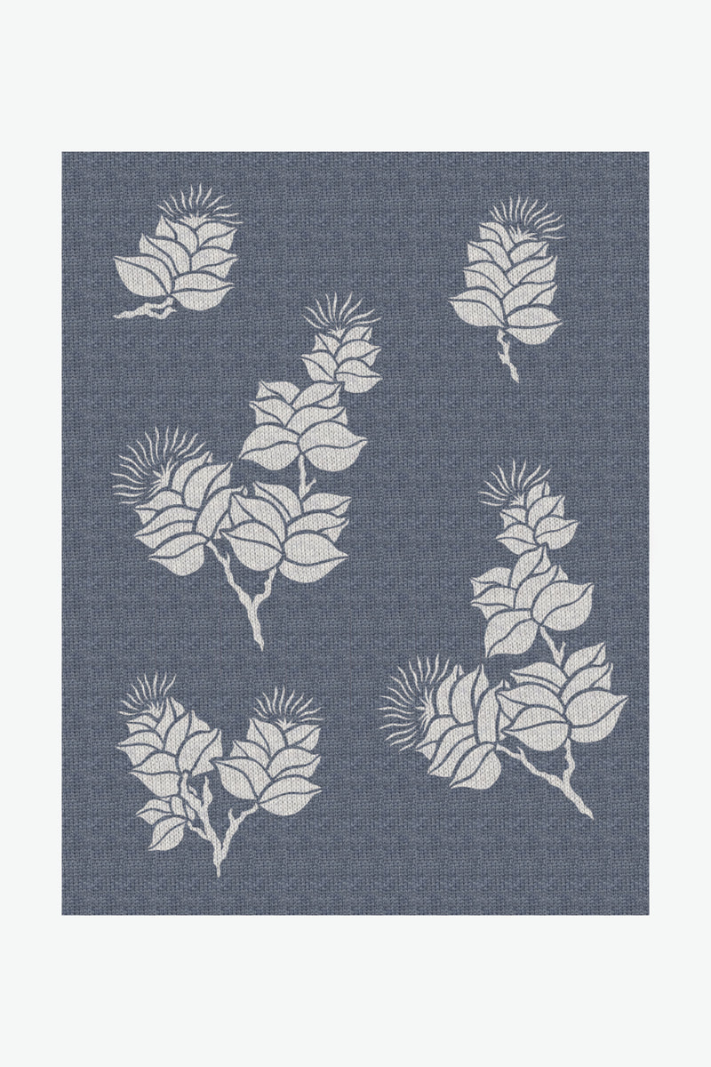 Salvage Public x Sig Zane Designs - Jacquard Throw Blanket - Blue