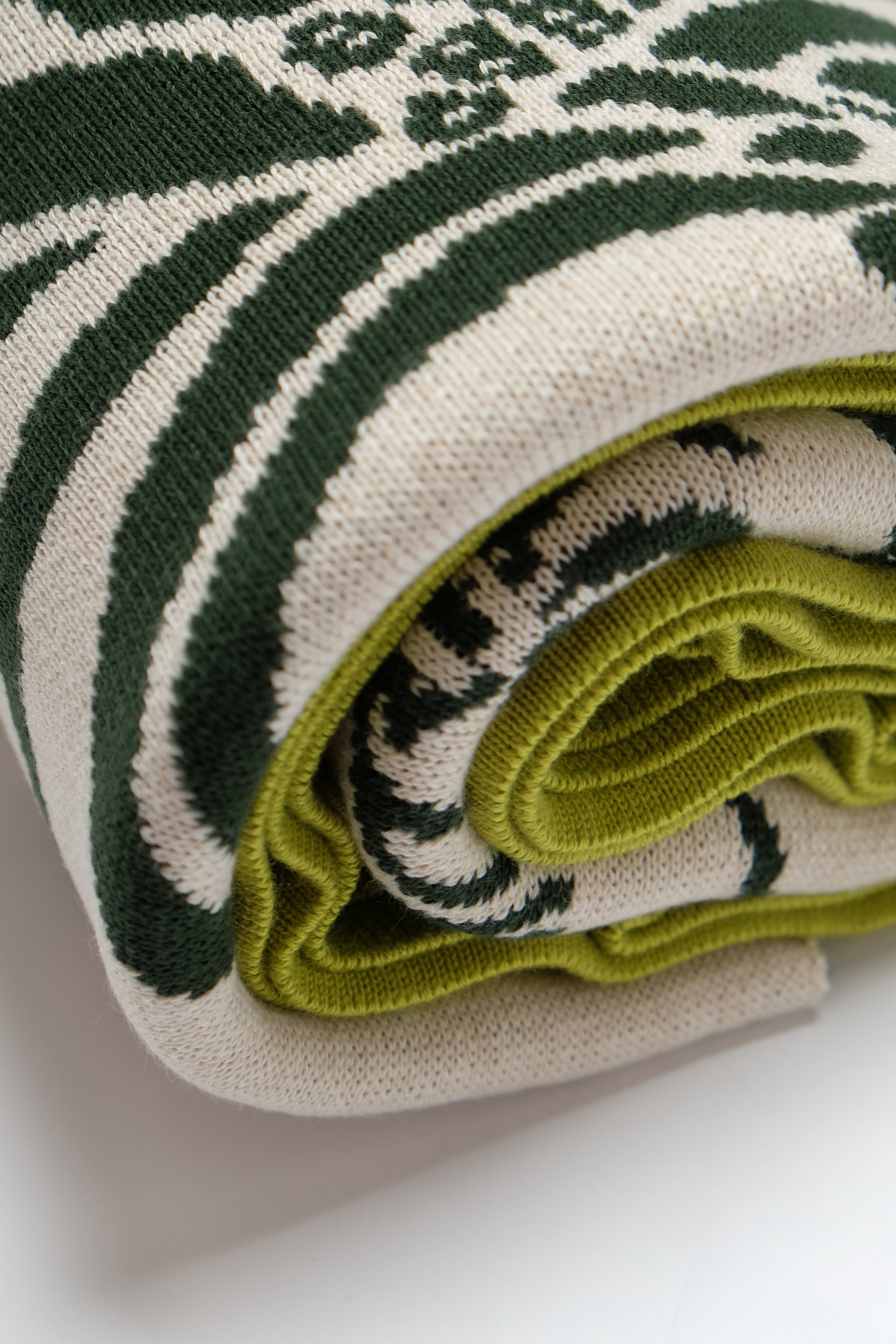 Salvage Public x Sig Zane Designs - Jacquard Throw Blanket - Green