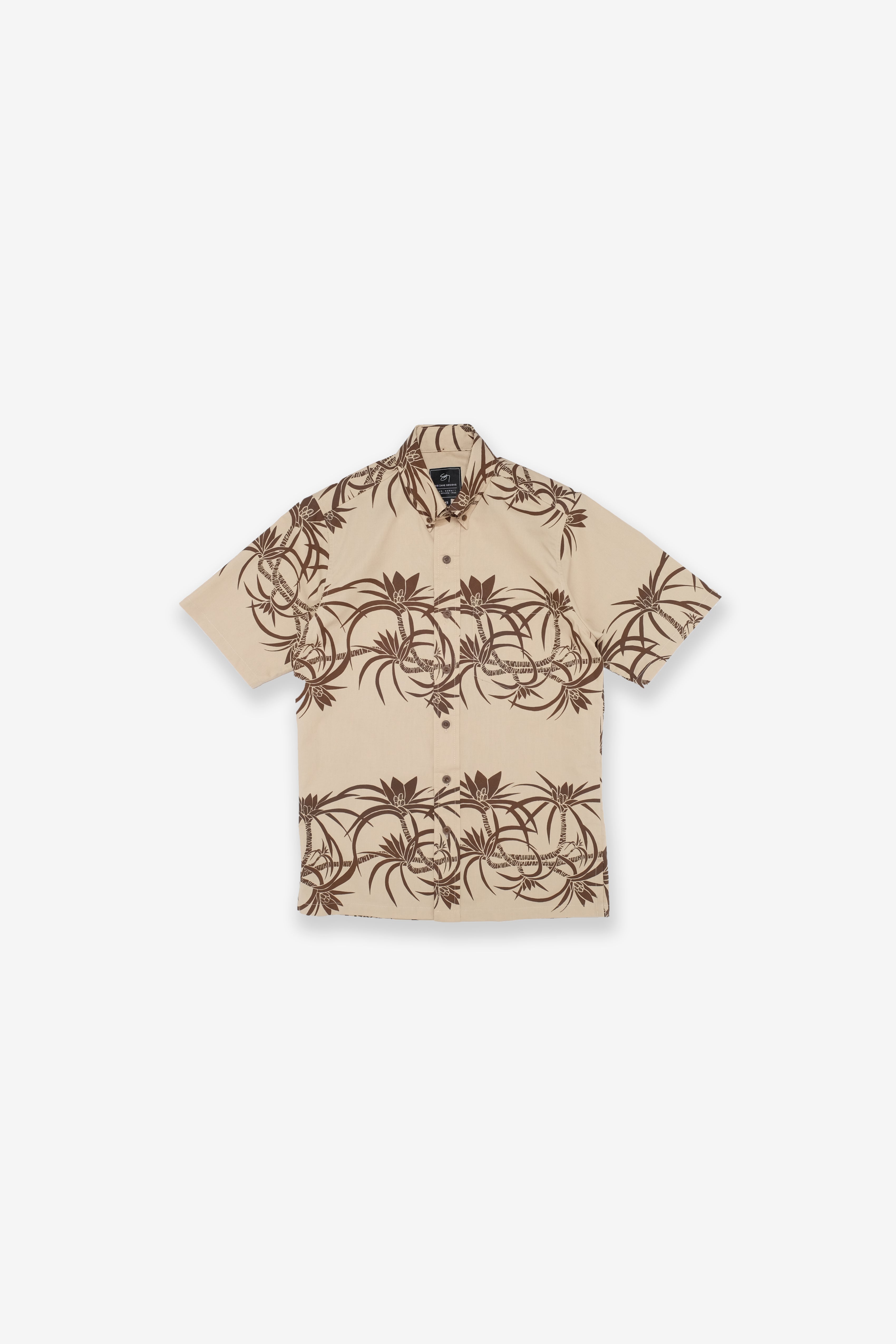 Salvage Public x Sig Zane - Aloha Shirt - Natural