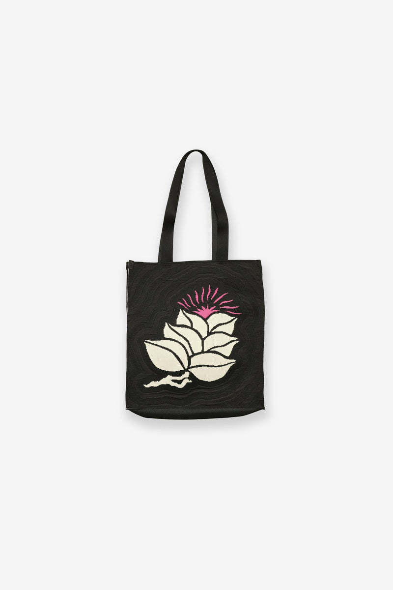 Salvage Public x Sig Zane Designs - Jacquard Knit Market Bag - Black