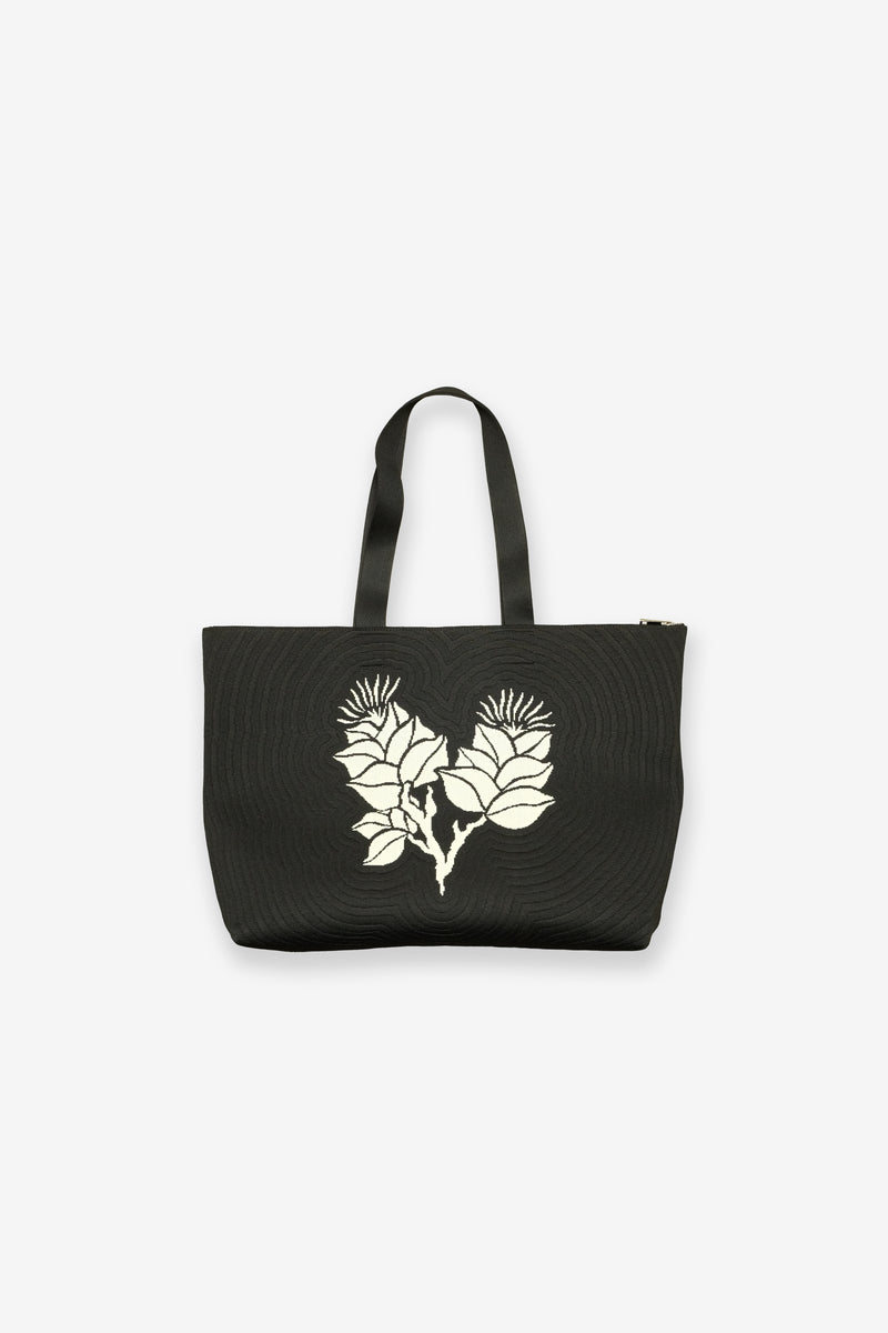 Salvage Public x Sig Zane Designs - Jacquard Weekender Bag - Black