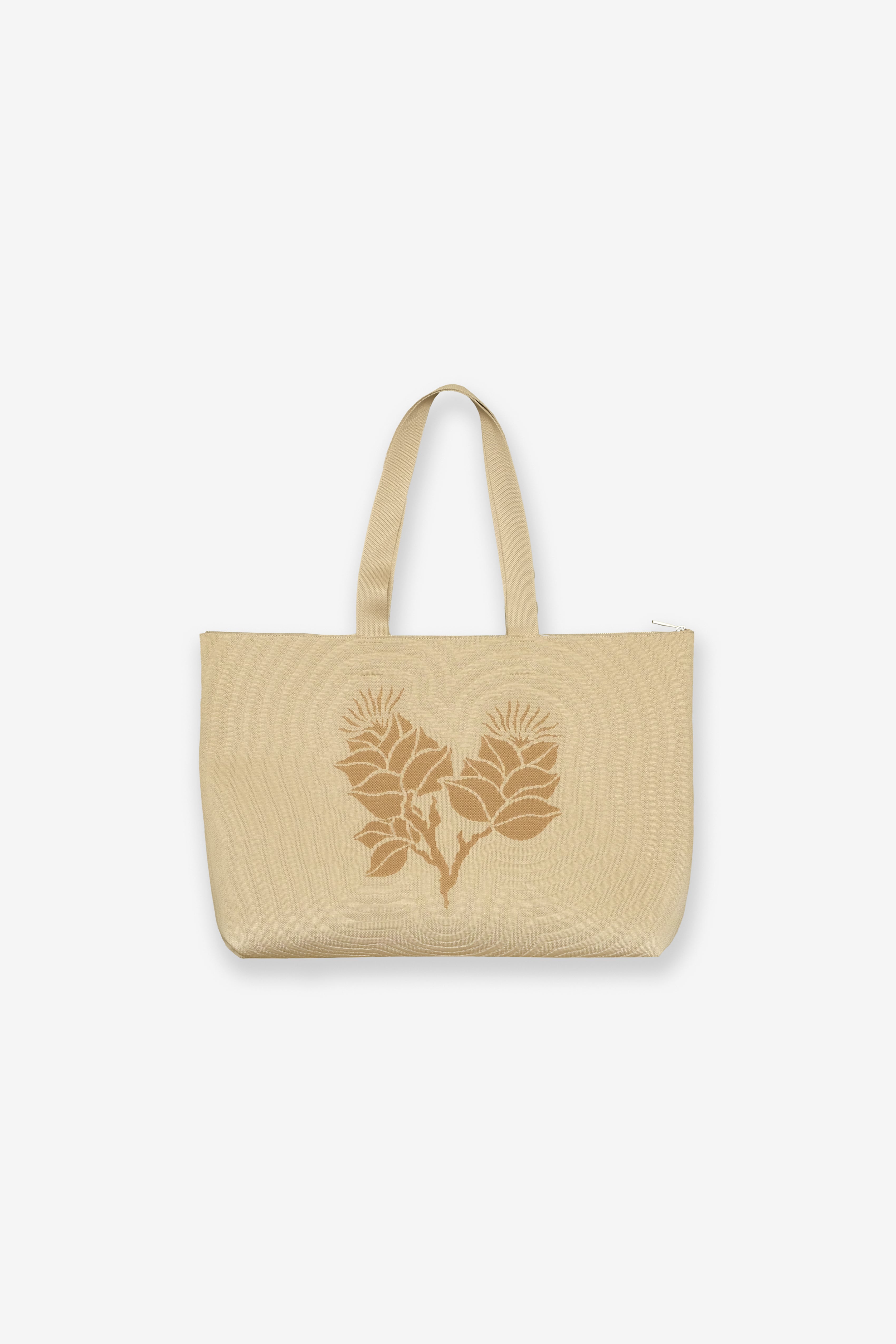 Salvage Public x Sig Zane Designs - Jacquard Weekender Bag - Tan