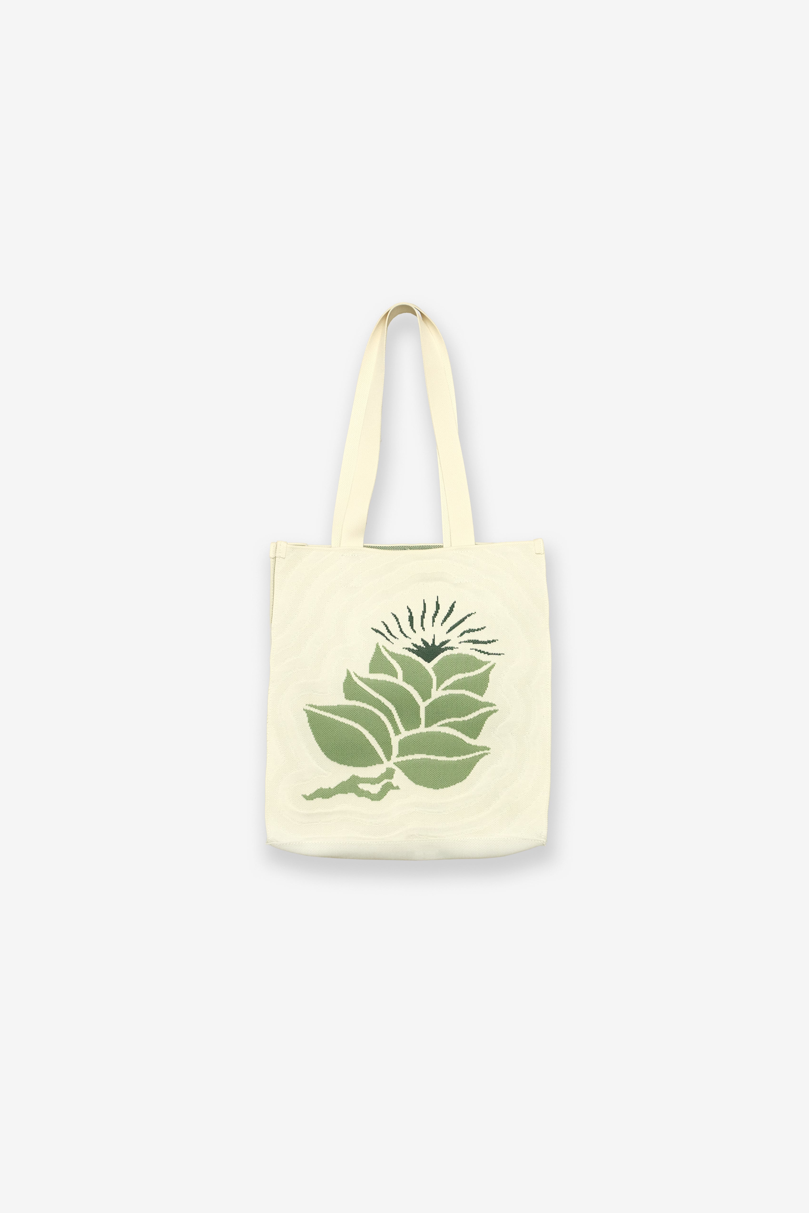 Salvage Public x Sig Zane Designs - Jacquard Knit Market Bag - Macadamia