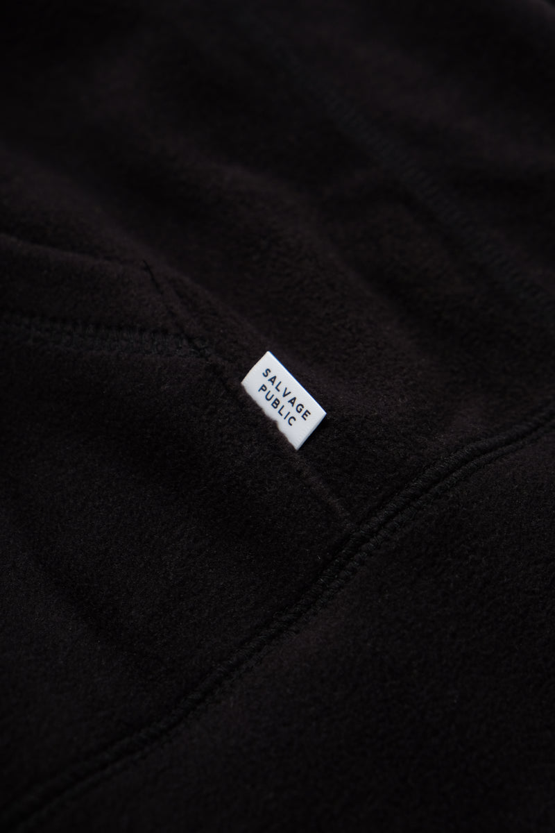 Wela Fleece Hoodie - Leahi Logo - Black – Salvage Public