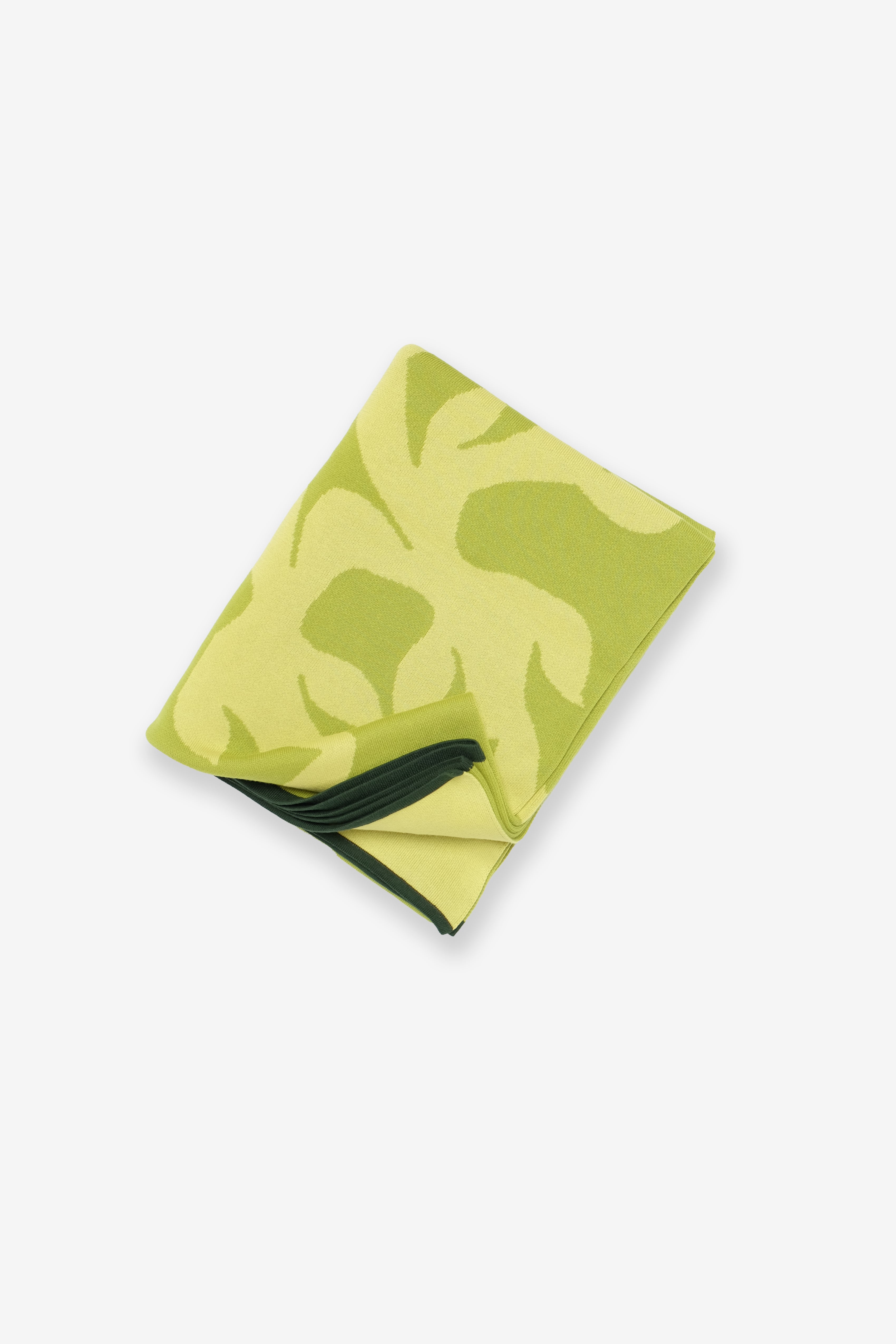 Jacquard Throw Blanket - Shaka - Chartreuse