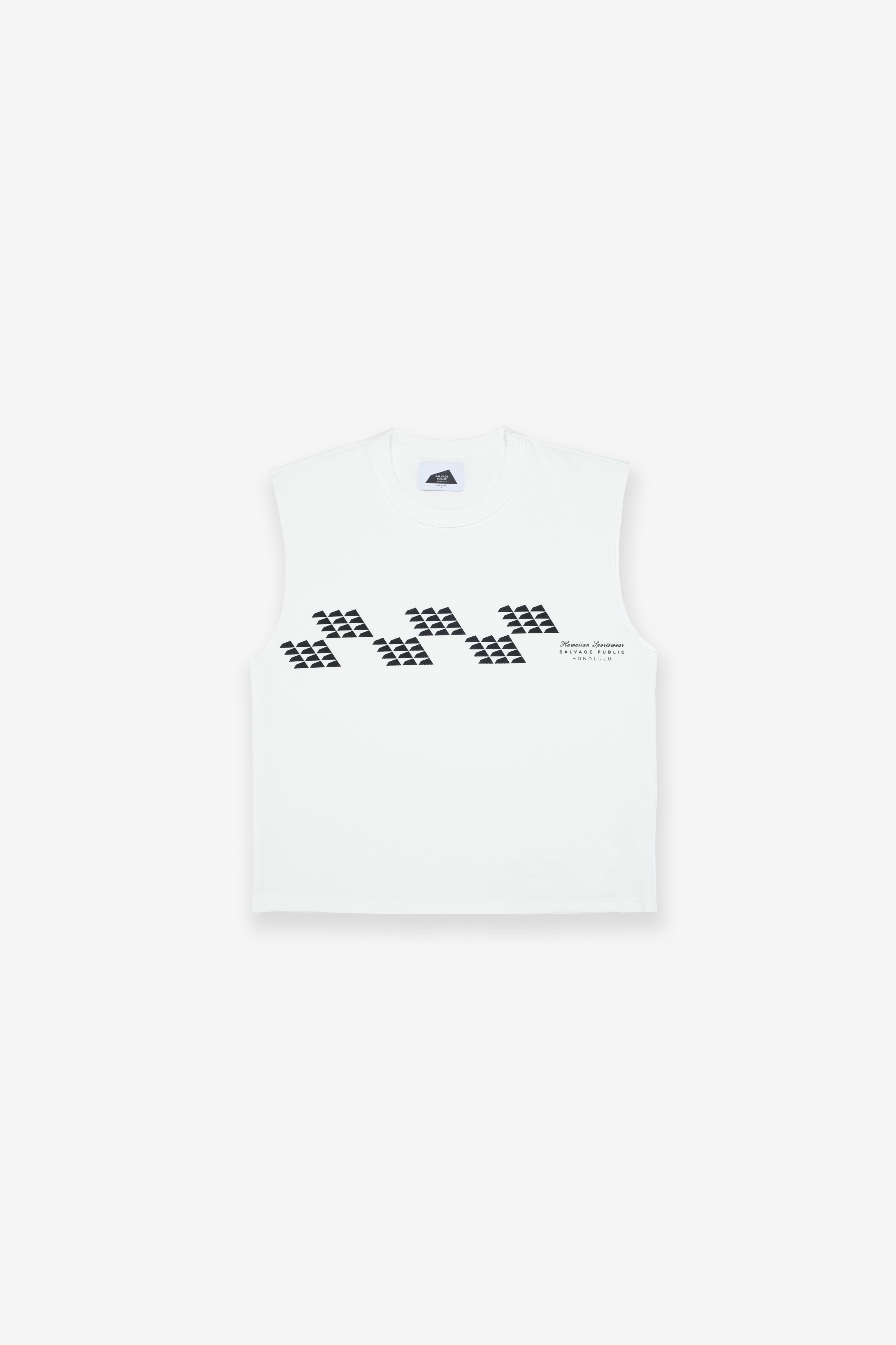 Honeycomb UPF Sleeveless - DH Checker - White