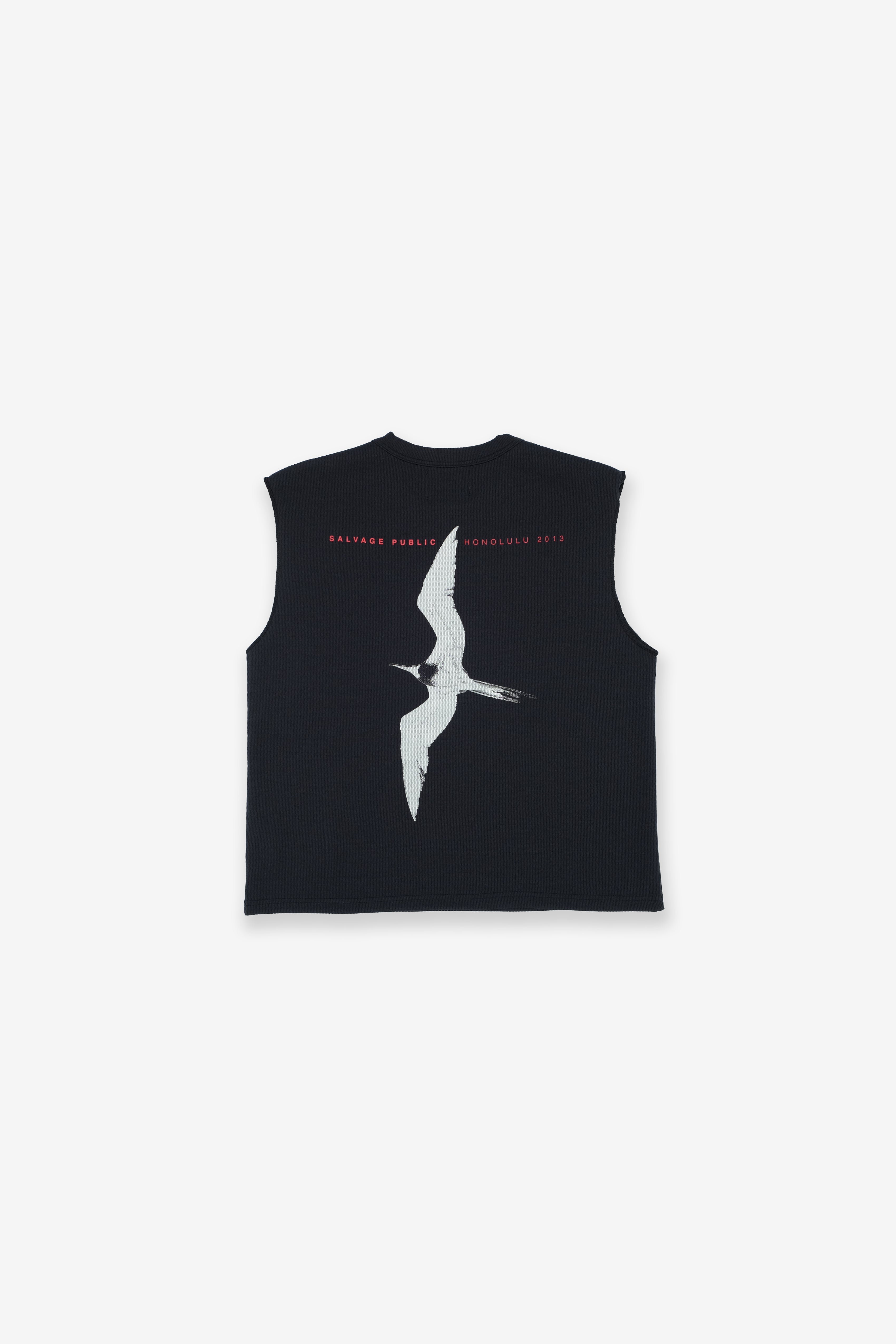 Honeycomb UPF Sleeveless - Iwa Bird - Black
