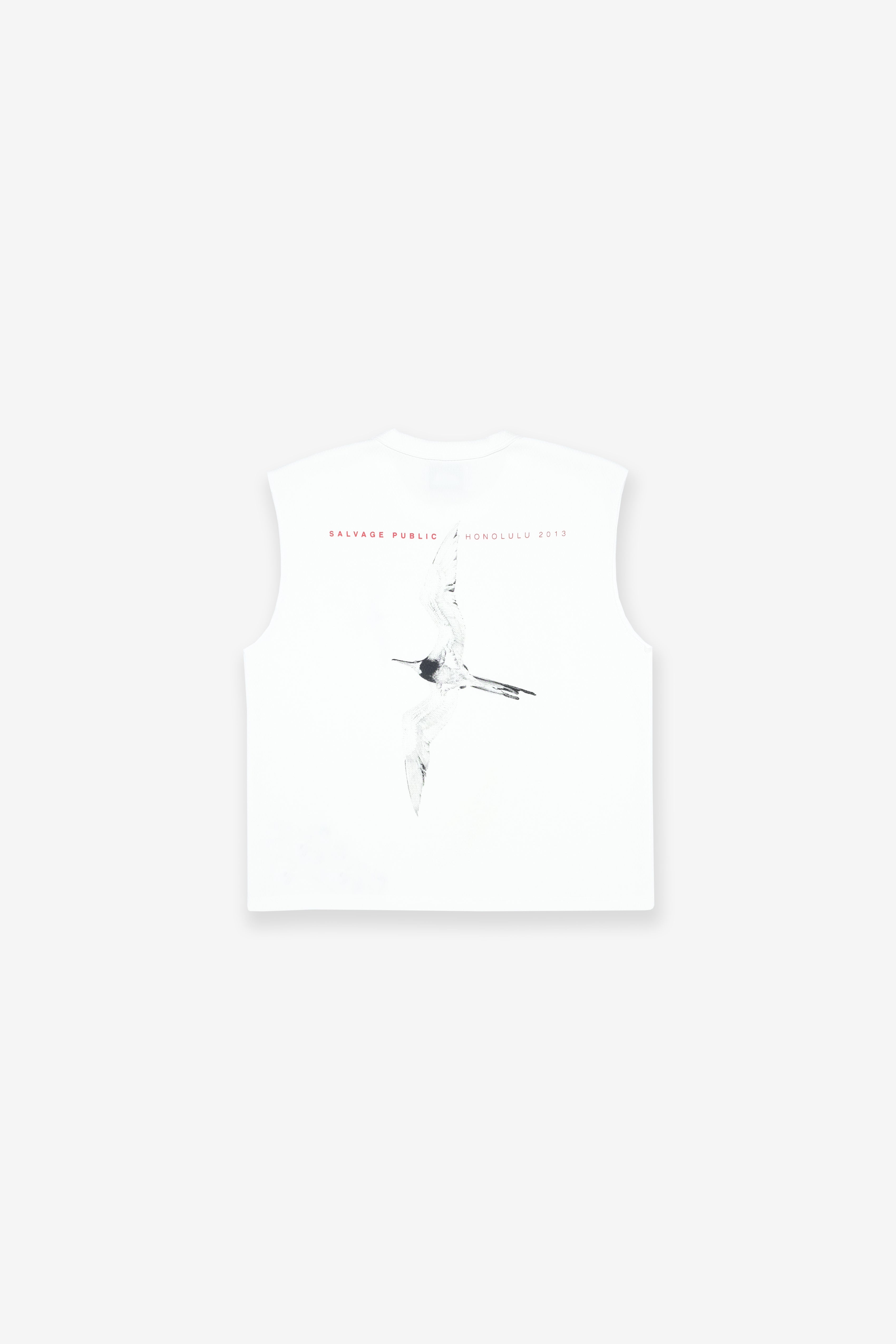 Honeycomb UPF Sleeveless - Iwa Bird - White