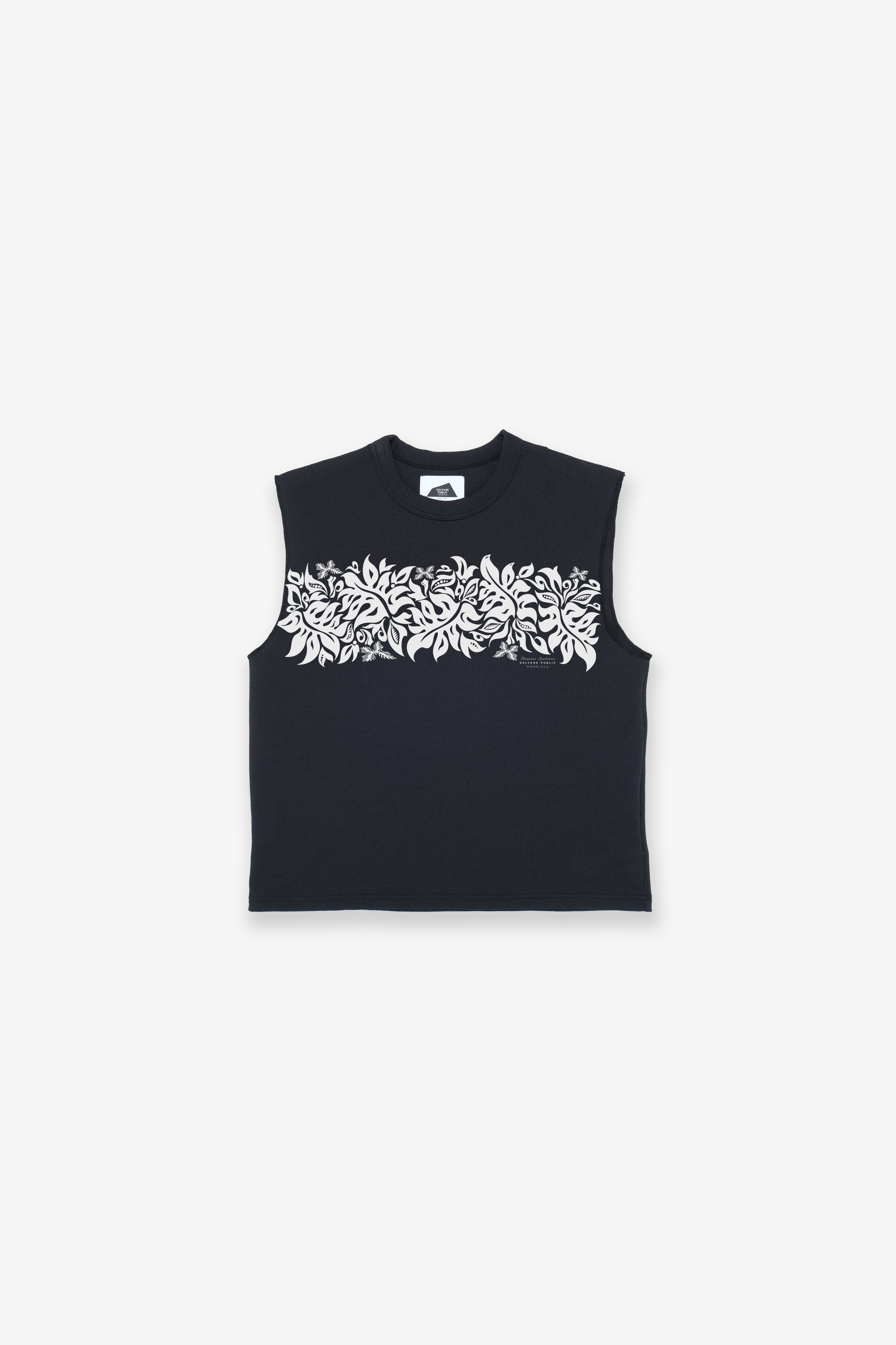 Honeycomb UPF Sleeveless - Laua'e Border - Black