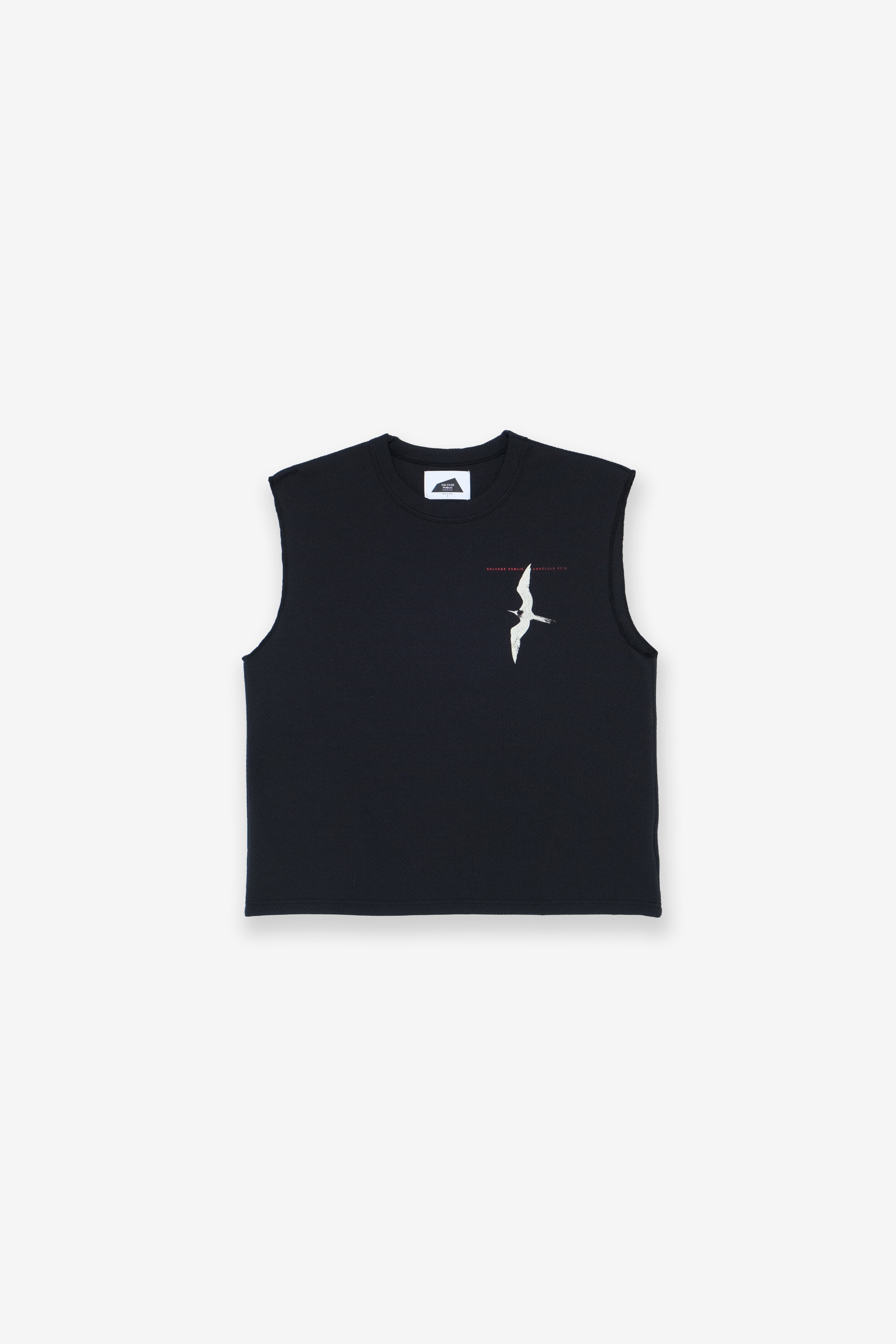 Honeycomb UPF Sleeveless - Iwa Bird - Black