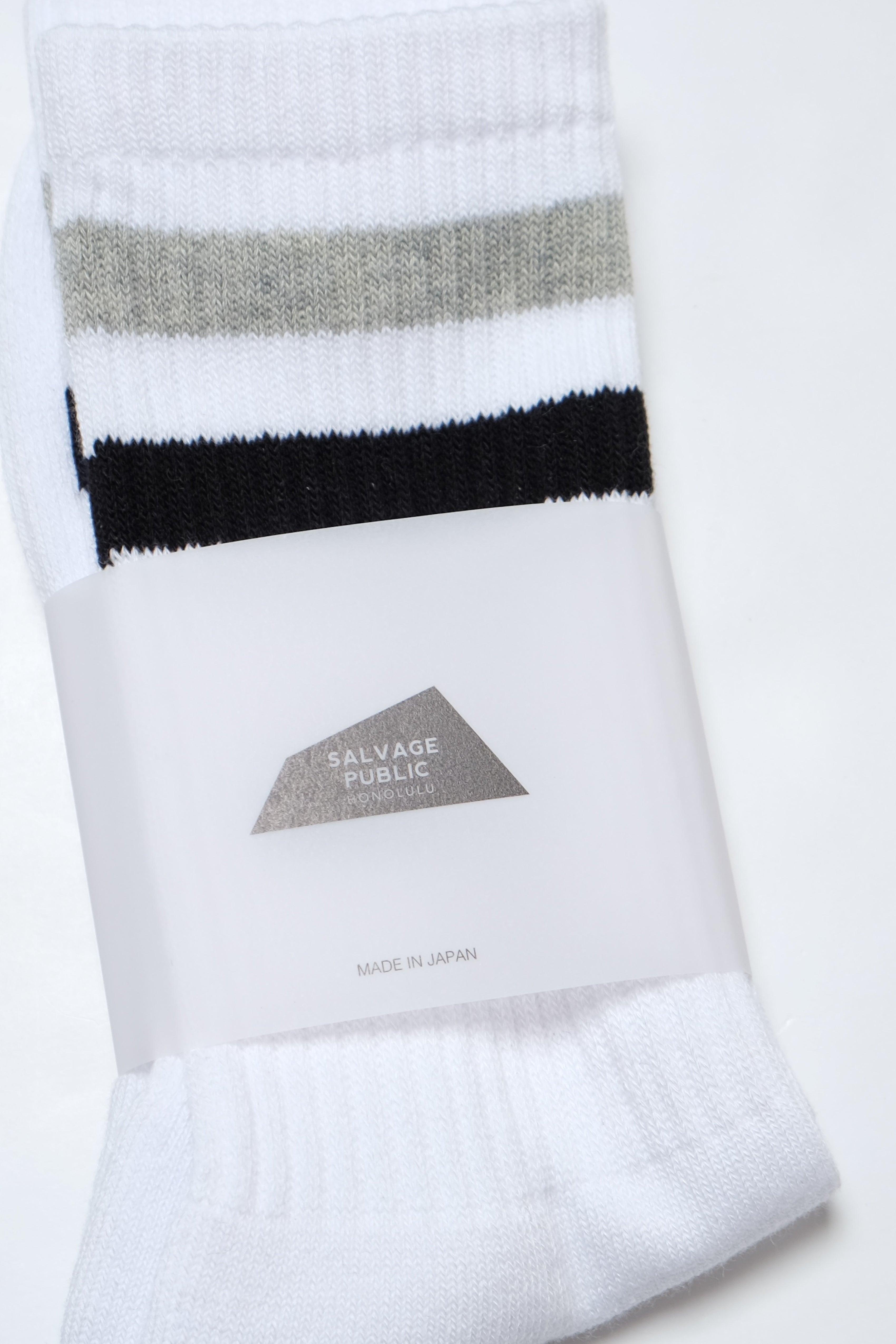 Socks - Double Stripe - White
