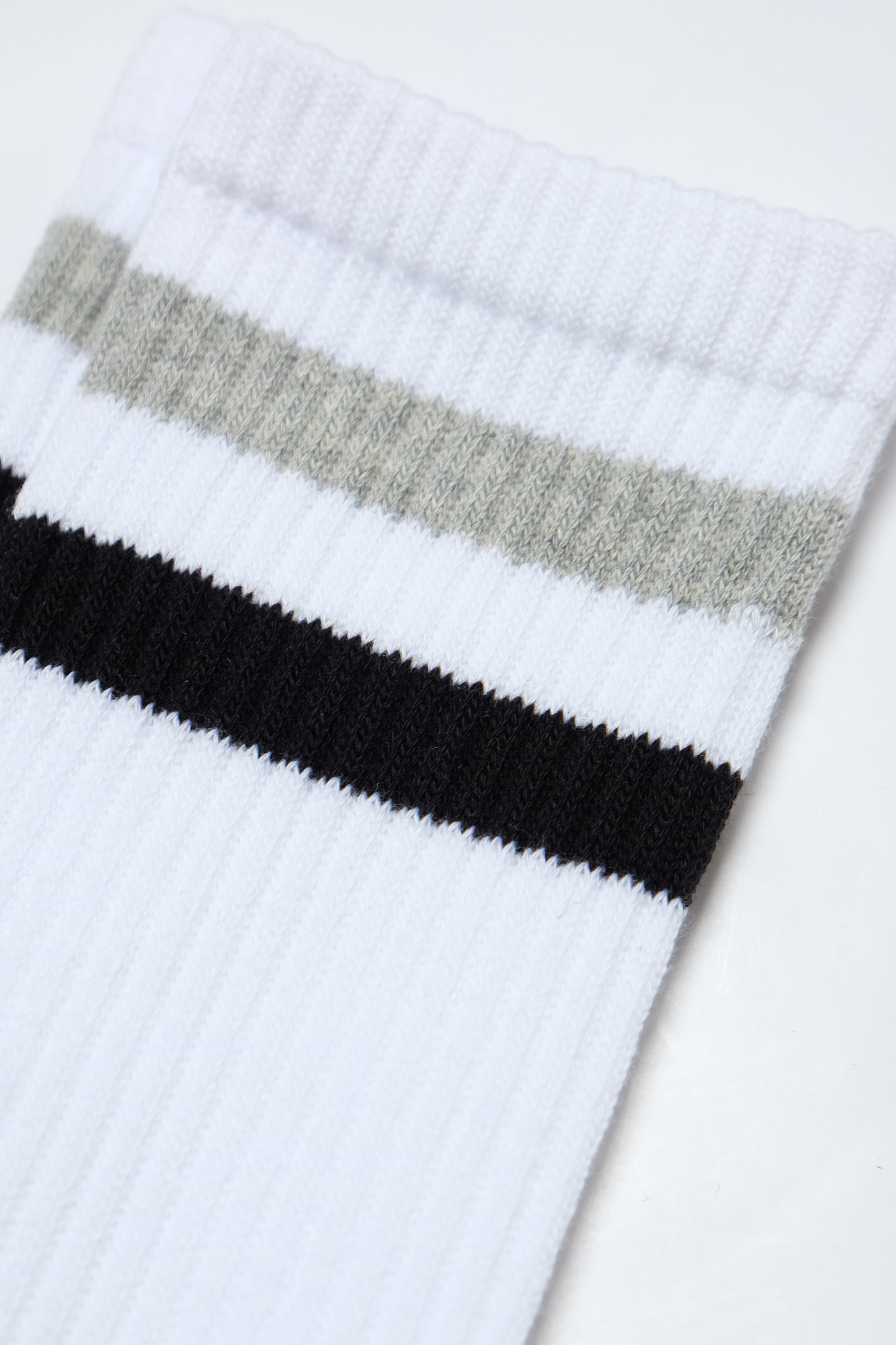 Socks - Double Stripe - White