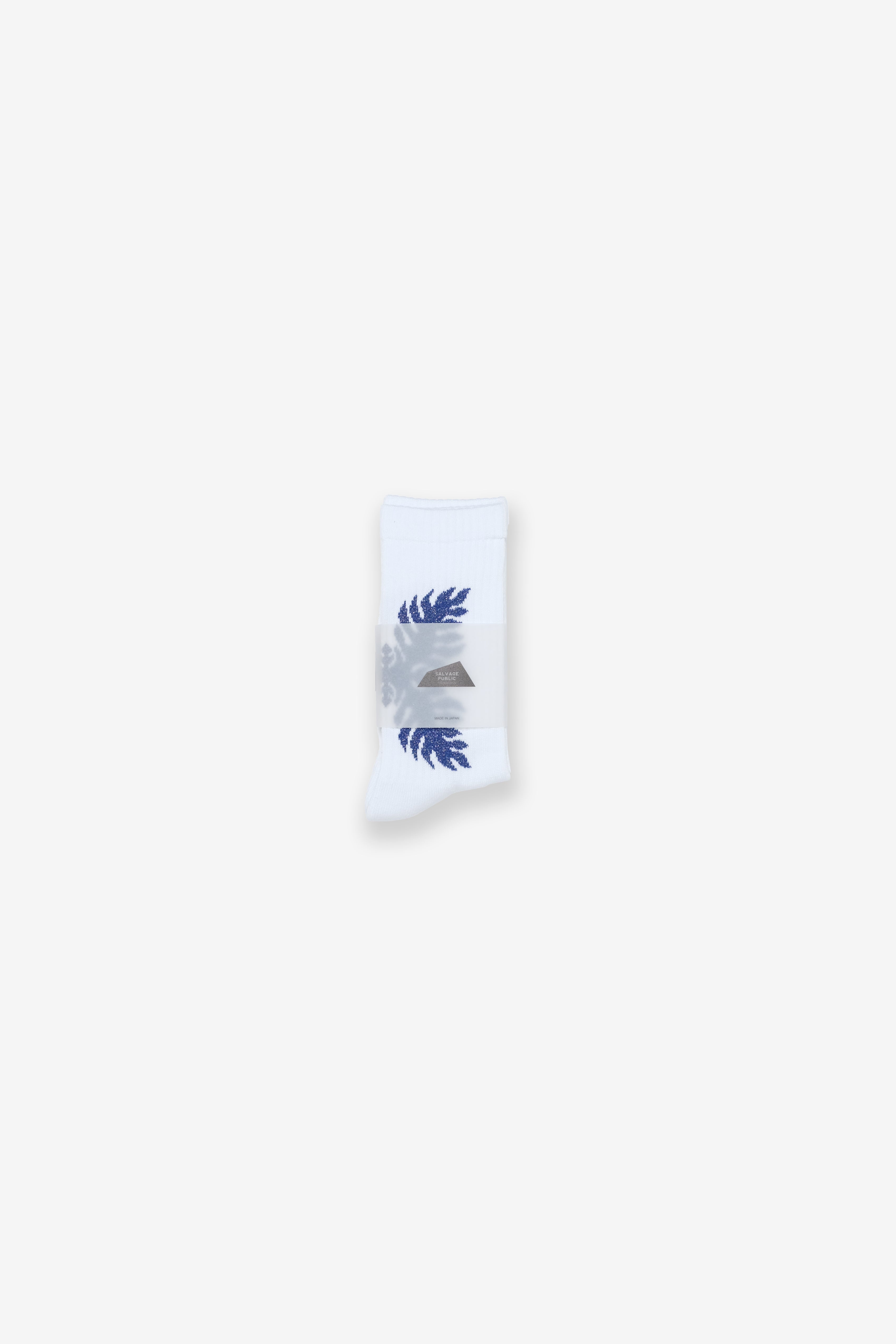 Women's Socks - Lauaʻe - White/Blue Glitter