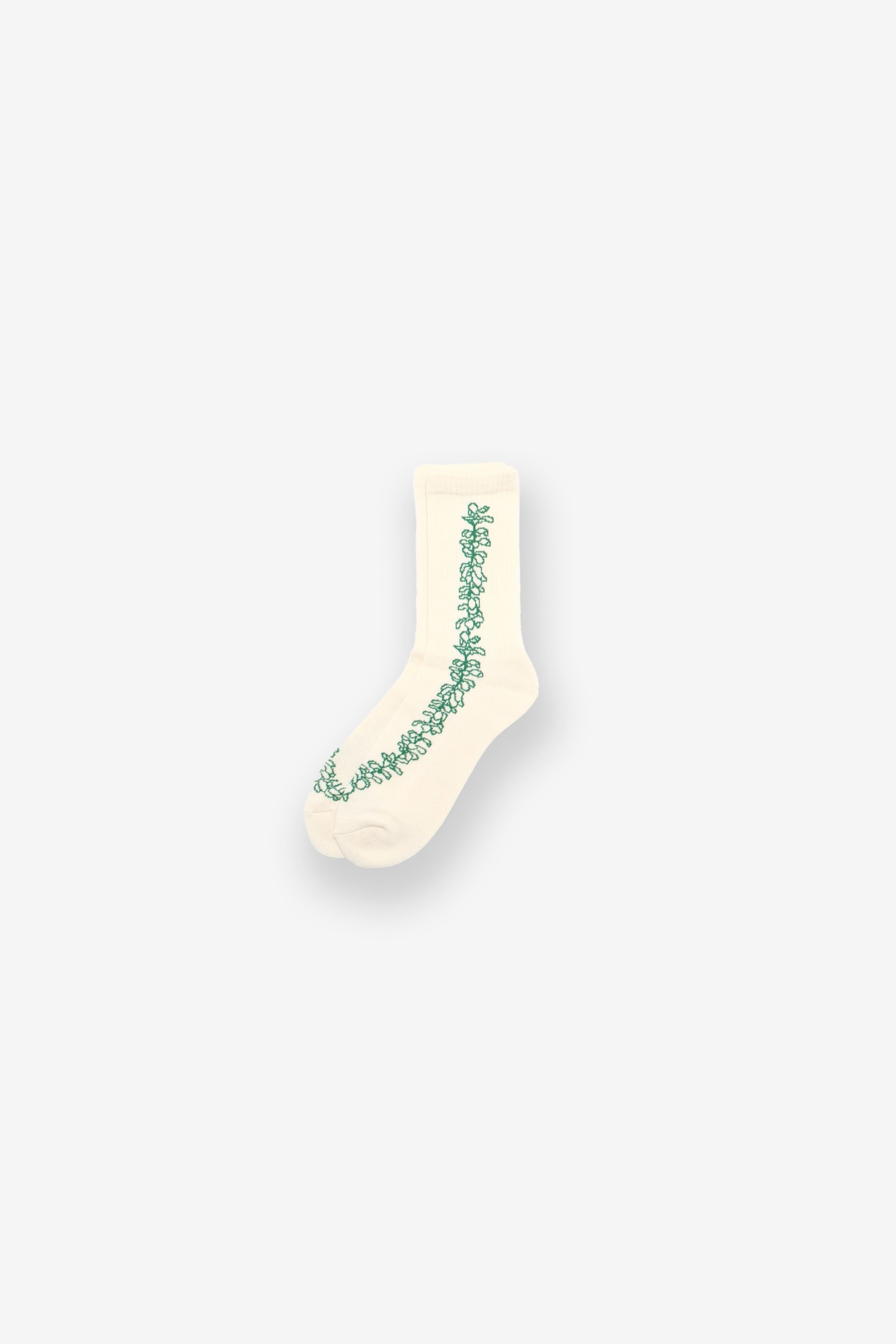 Socks - Pua - Macadamia/Green