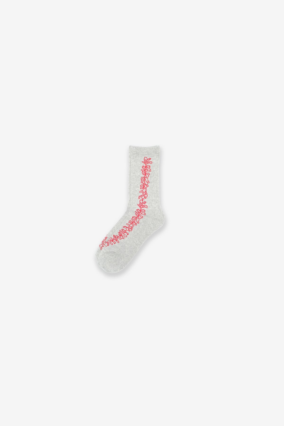 Socks - Lei - HeatherGrey/Red