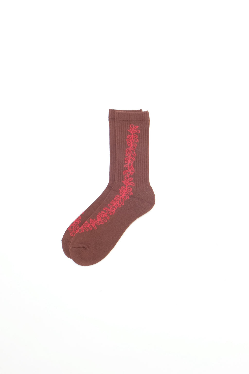 Socks - Pua - Brown/Red